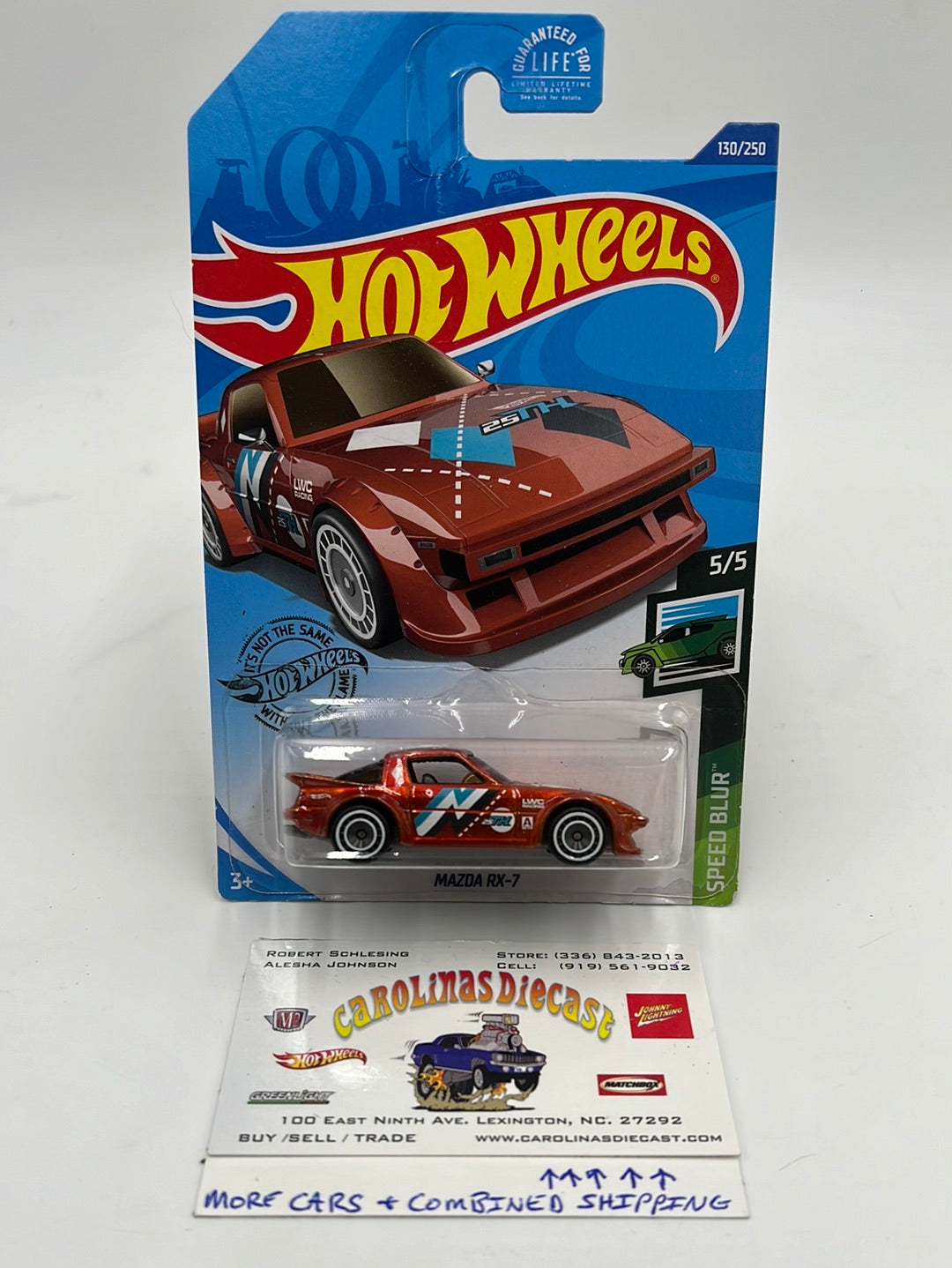 Hot Wheels 2021 Super Treasure Hunt Mazda RX7 #130 W/Protector