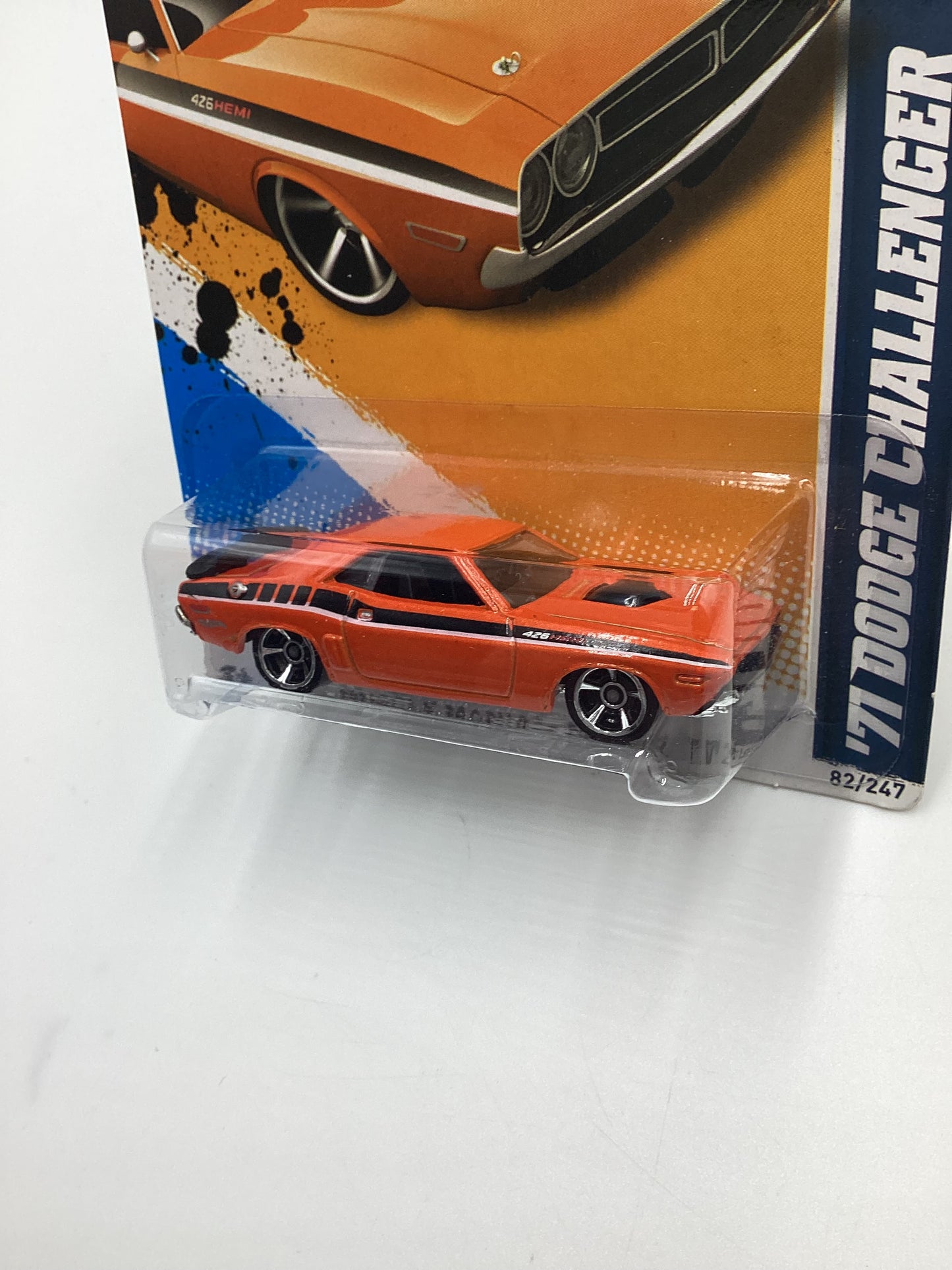 2012 Hot Wheels Muscle Mania Mopar #82 71 Dodge Challenger Orange 55E