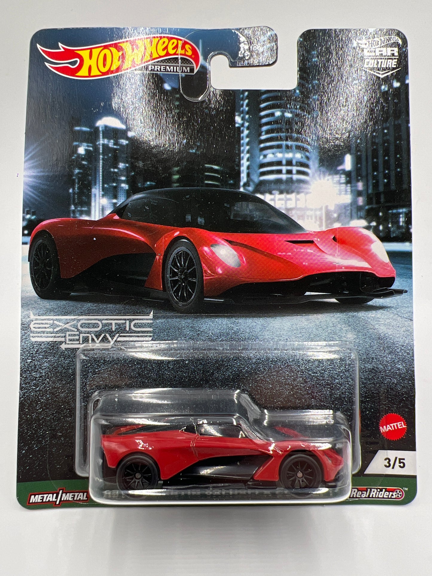 Hot Wheels Premium Exotic Envy #3 Aston Martin Valhalla Concept Red 244Q