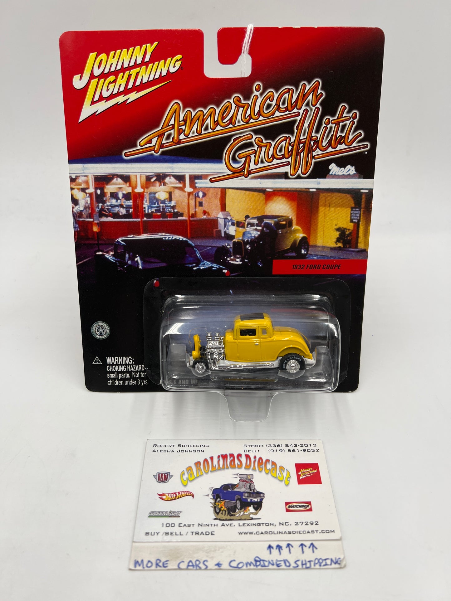 Johnny Lightning White Lightning Chase American Graffiti 1932 Ford Coupe Yellow