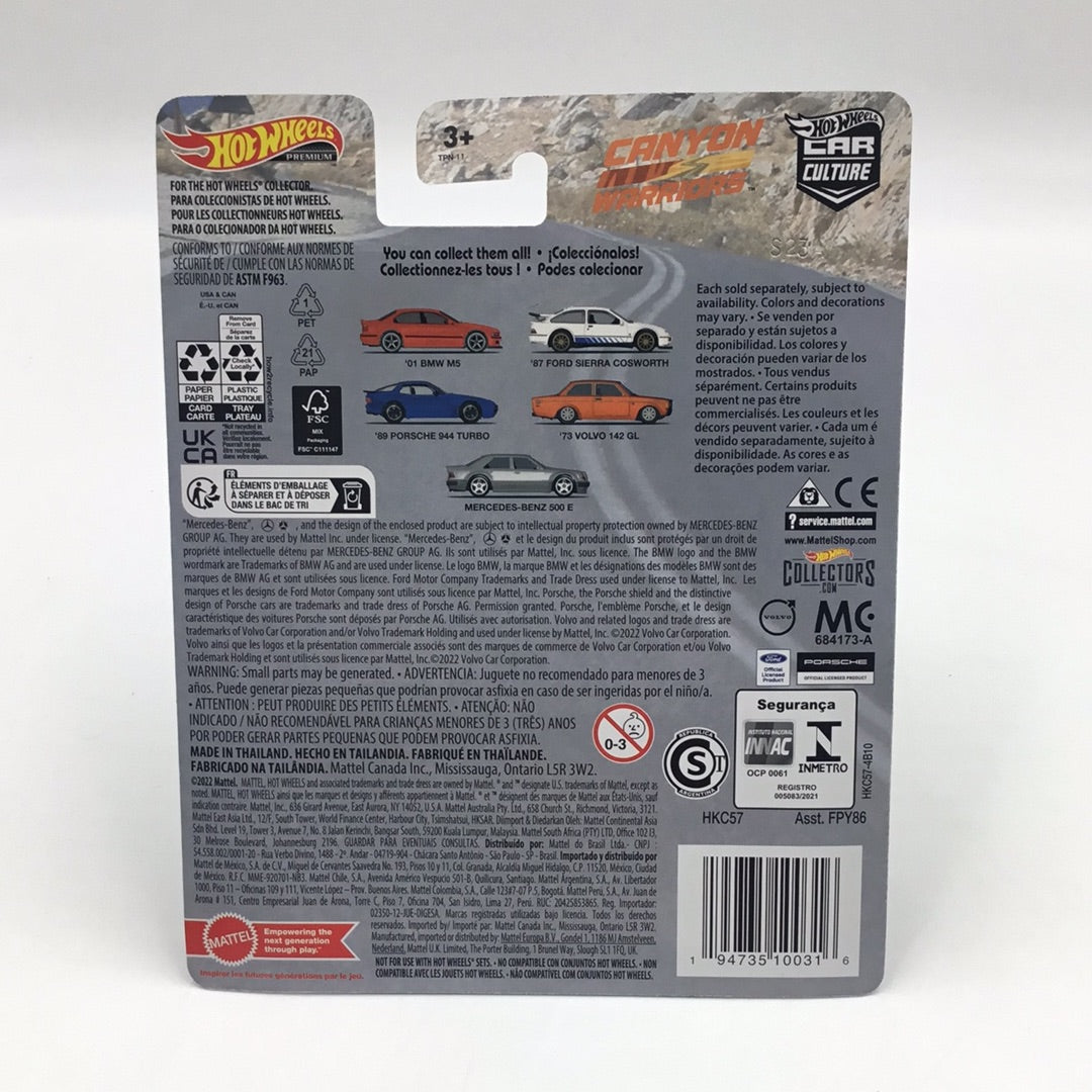 2023 Hot wheels car culture Canyon Warriors Mercedes Benz 500 E Chase VHTF w/protector