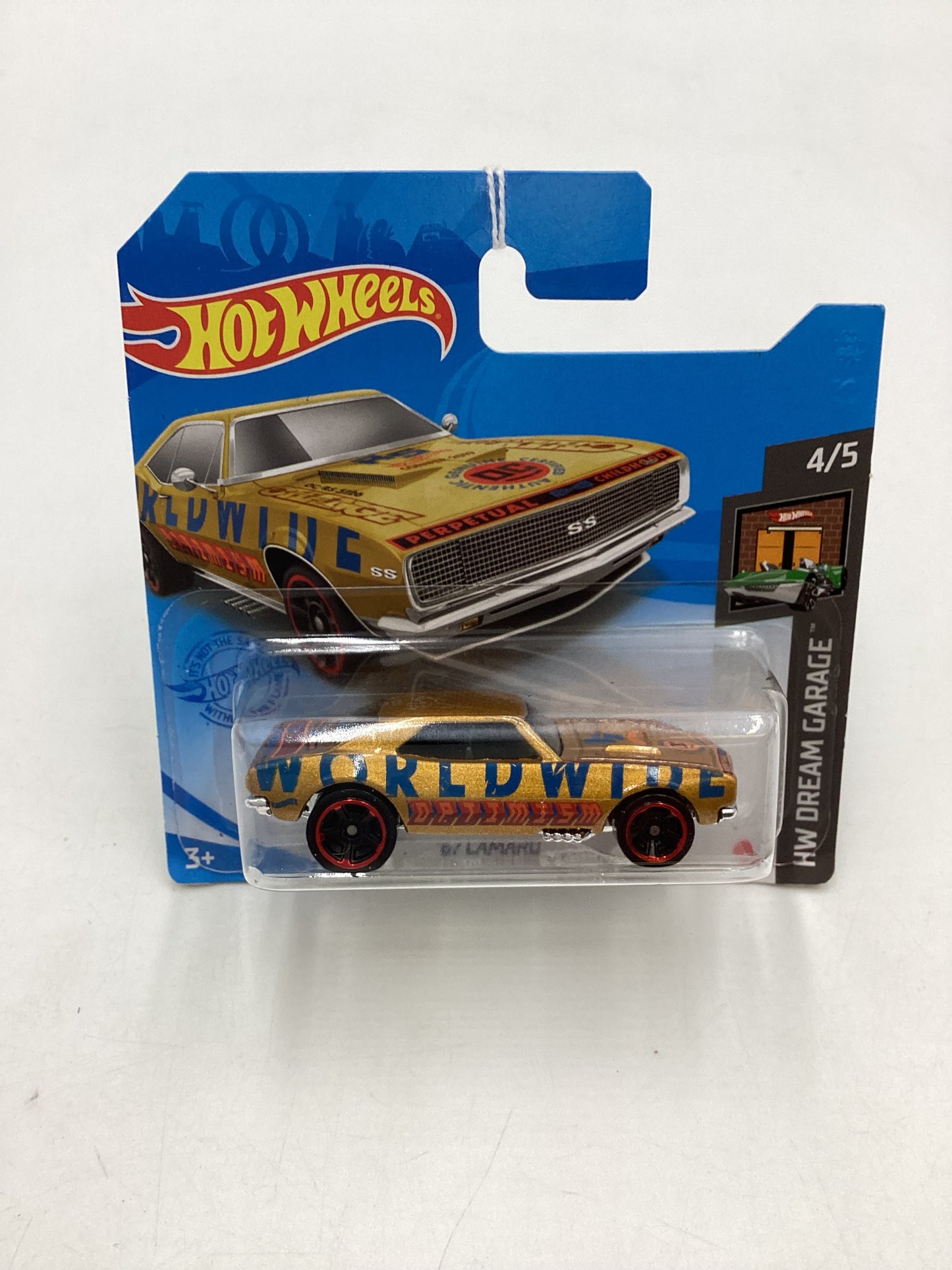 2021 Hot Wheels 67 Camaro Gold Short Card 2E