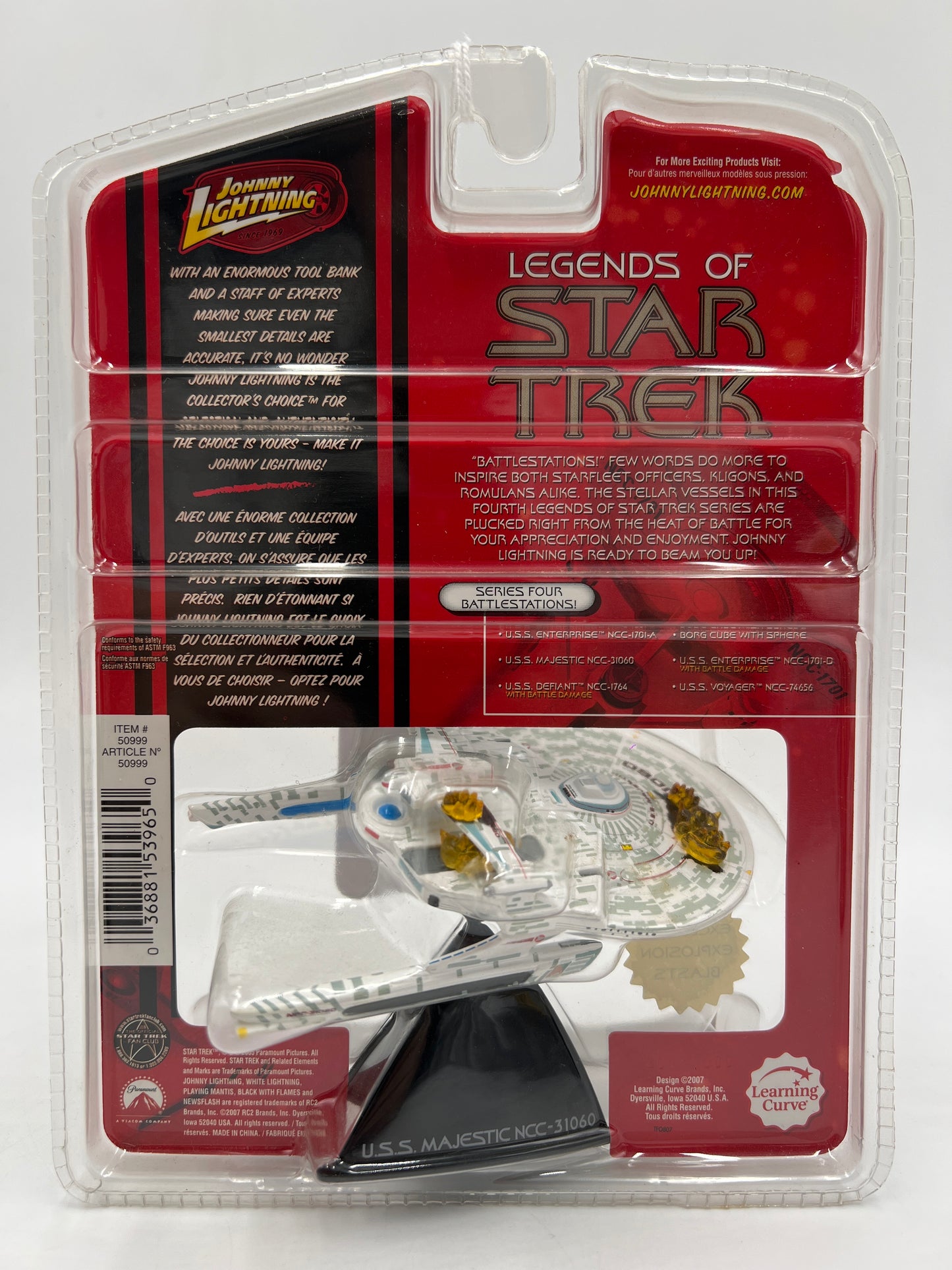 Johnny Lightning Legends Of Star Trek Series Four U.S.S. Majestic NCC-31060