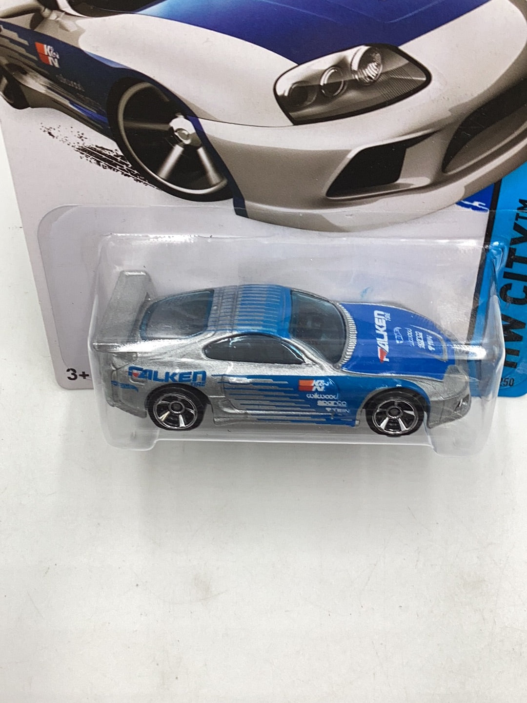 2015 Hot Wheels #22 Toyota Supra Kmart exclusive with protector