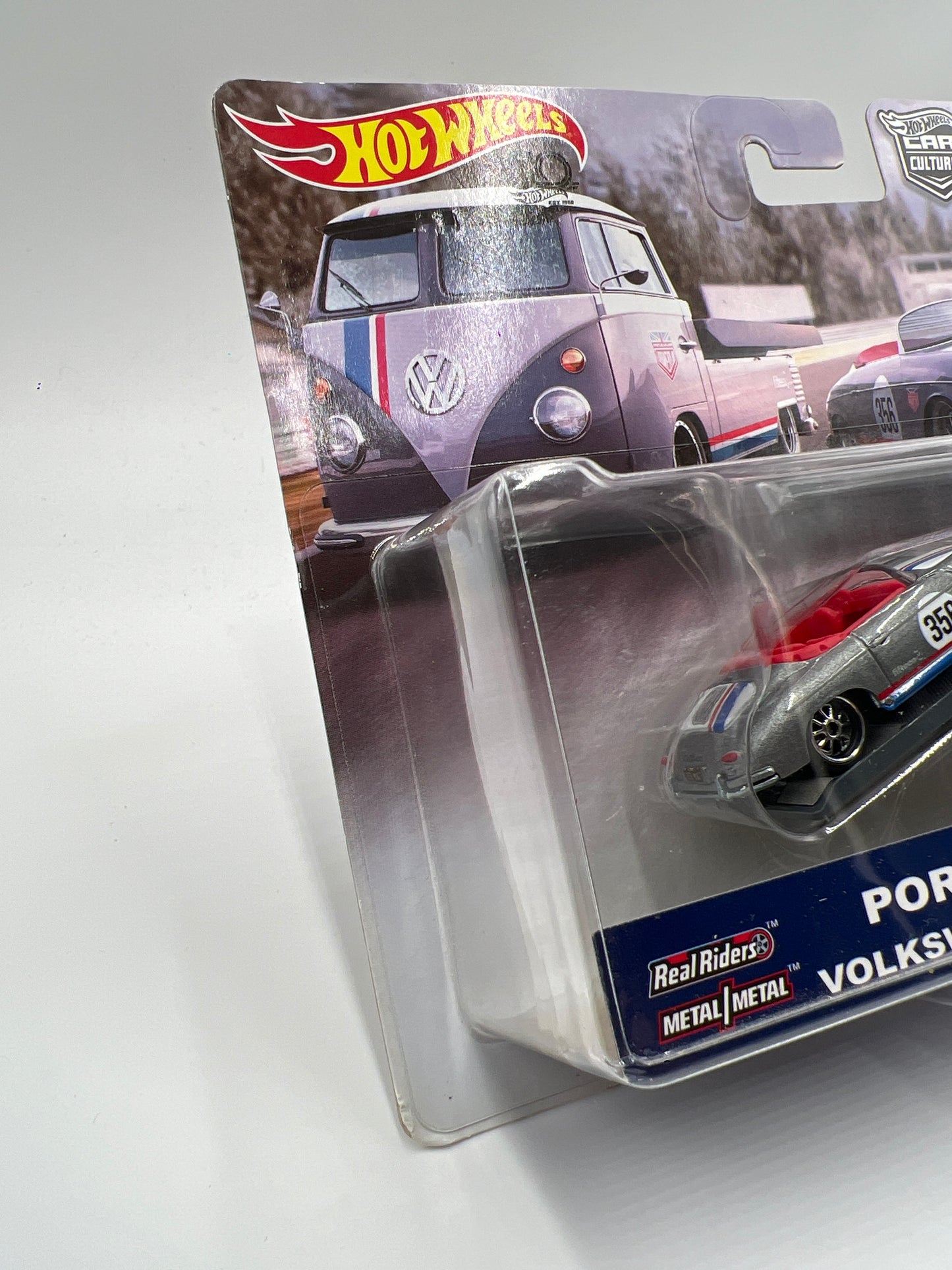 Hot Wheels Car Culture Team Transport #1 Porsche 356 Speedster Volkswagen T1 Pickup W/Protector