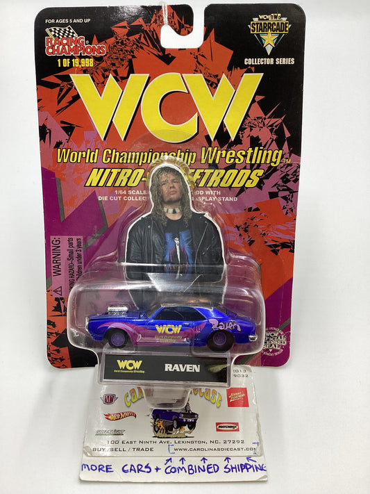 Racing Champions WCW Nitro Streetrods Raven 68 Pontiac Firebird Blue SR