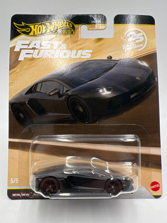 2026 Hot Wheels Fast & Furious 25th Anniversary #5 Lamborghini Aventador Coupe Black
