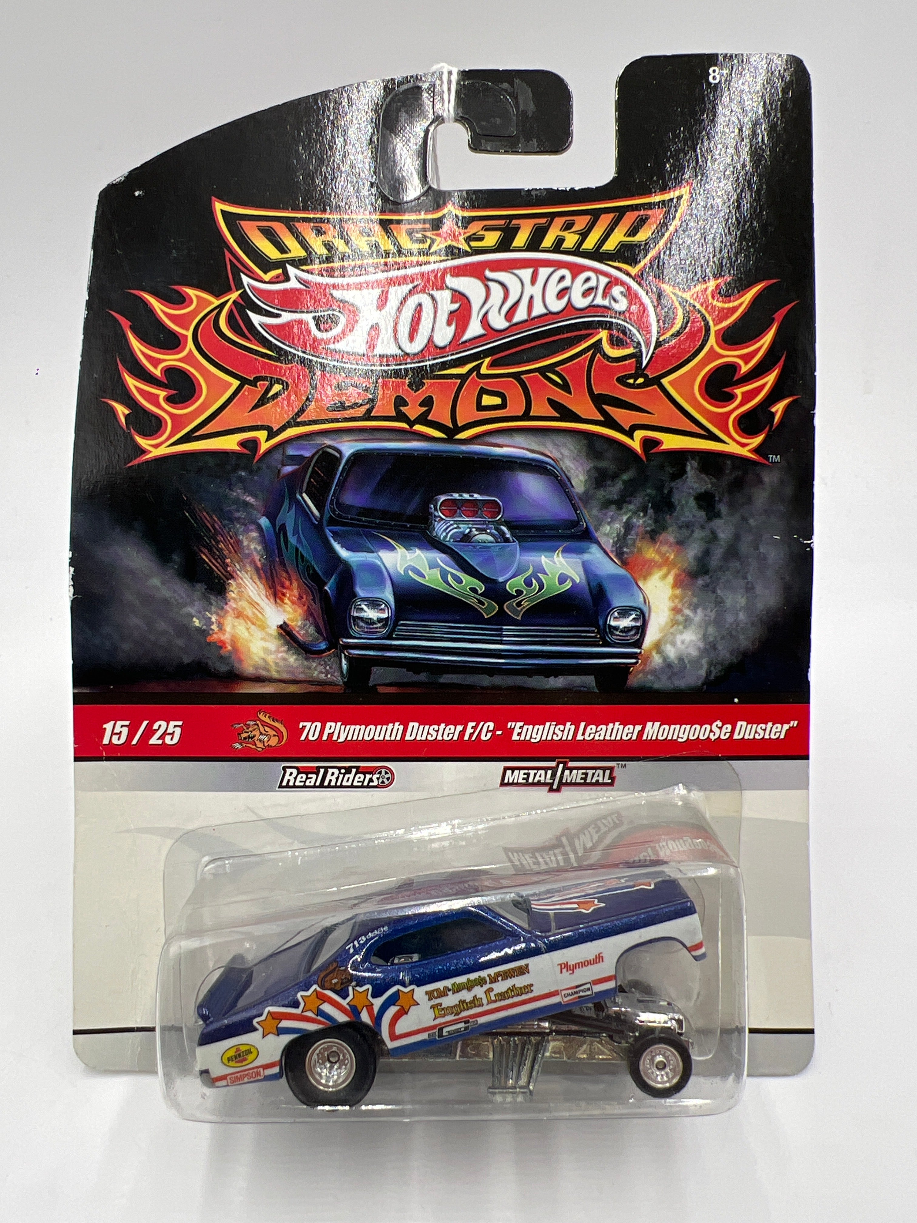 Hot Wheels Drag Strip Demons #15 70 Plymouth Duster F/C English