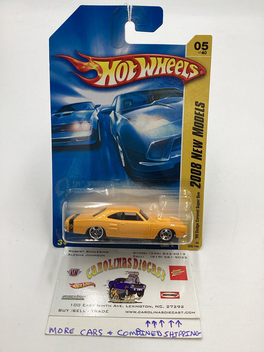 2008 Hot Wheels New Models #5 69 Dodge Coronet Super Bee Mustard Yellow Variation