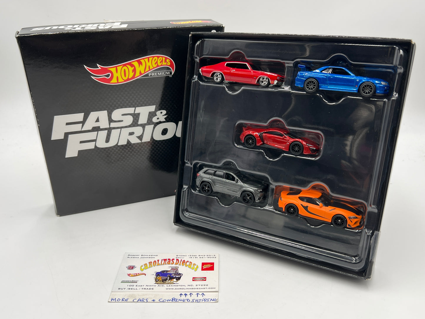Hot Wheels Premium Fast and Furious 5 Car Set HJC15