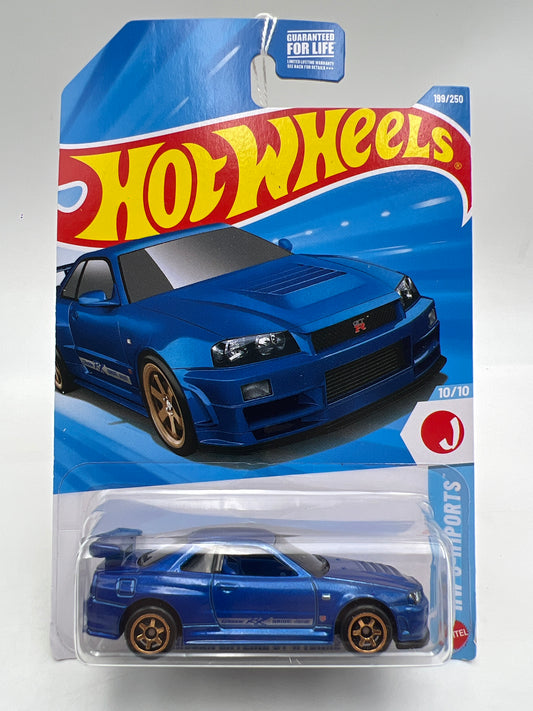 2026 Hot Wheels K Case #199 Nissan Skyline GT-R BNR34 Blue