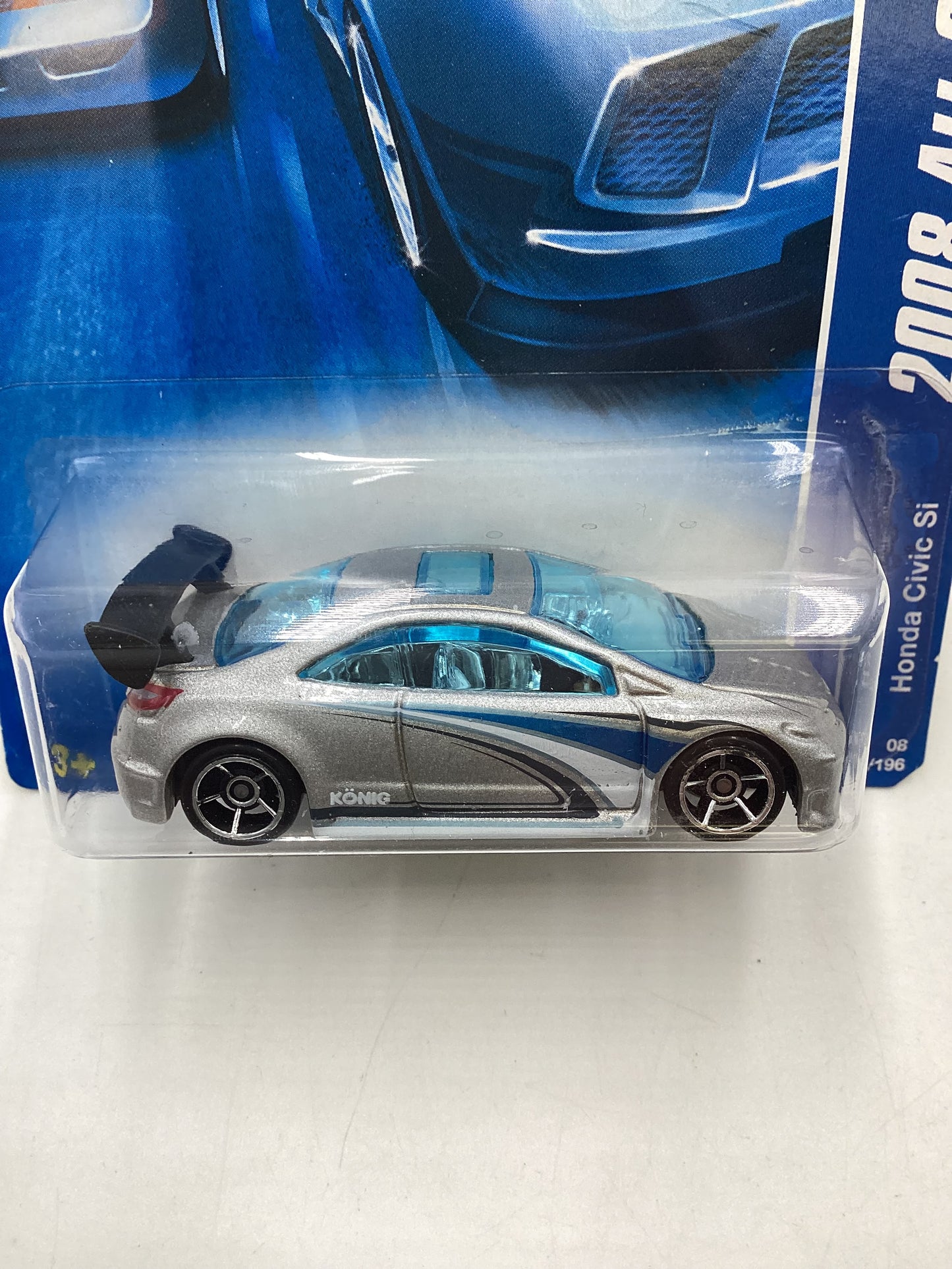 2008 Hot wheels #47 Kmart Exclusive Silver Honda Civic Si