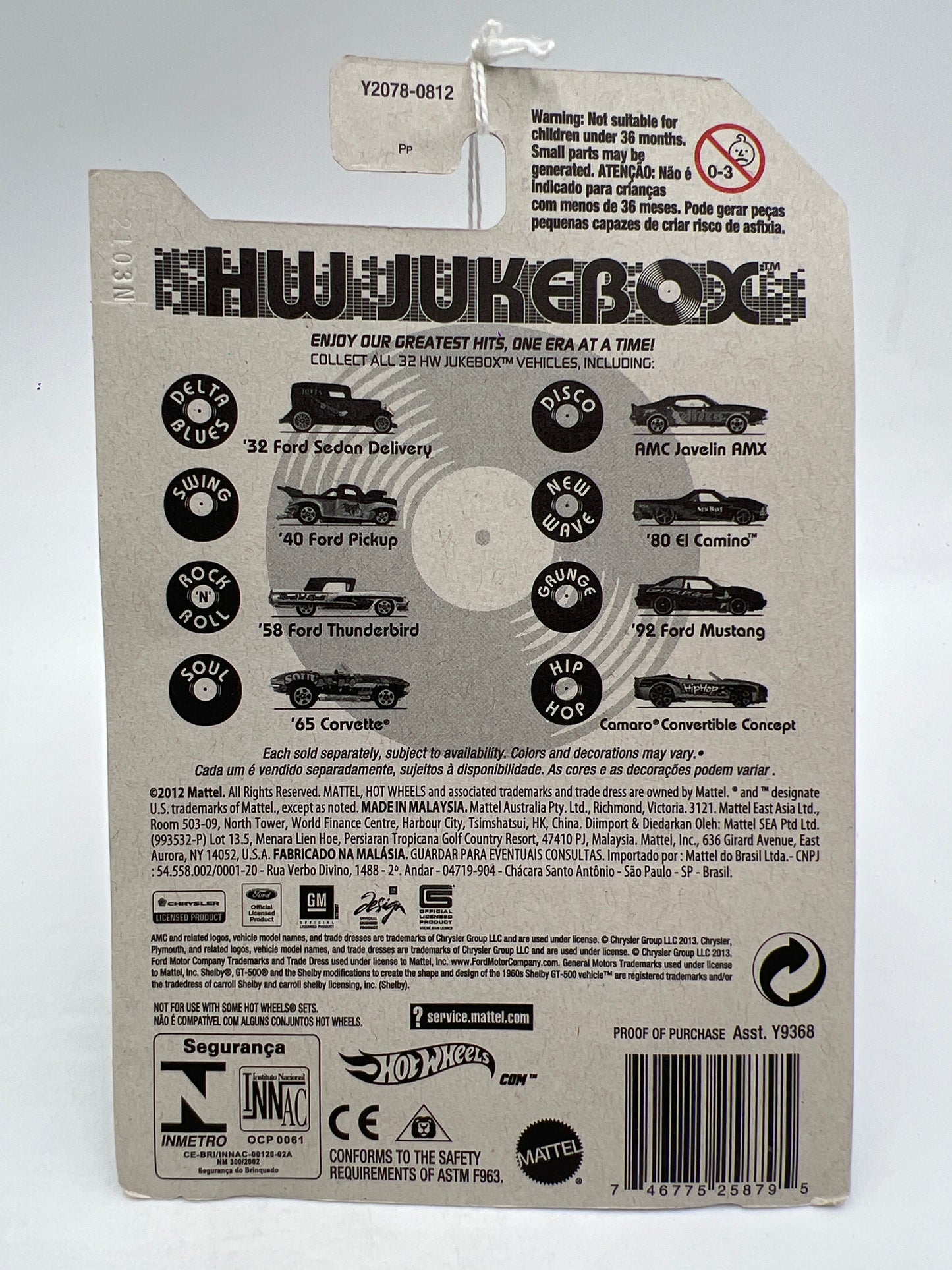 Hot Wheels Jukebox Delta Blues #4 32 Ford Sedan Delivery Blue/Black 165i