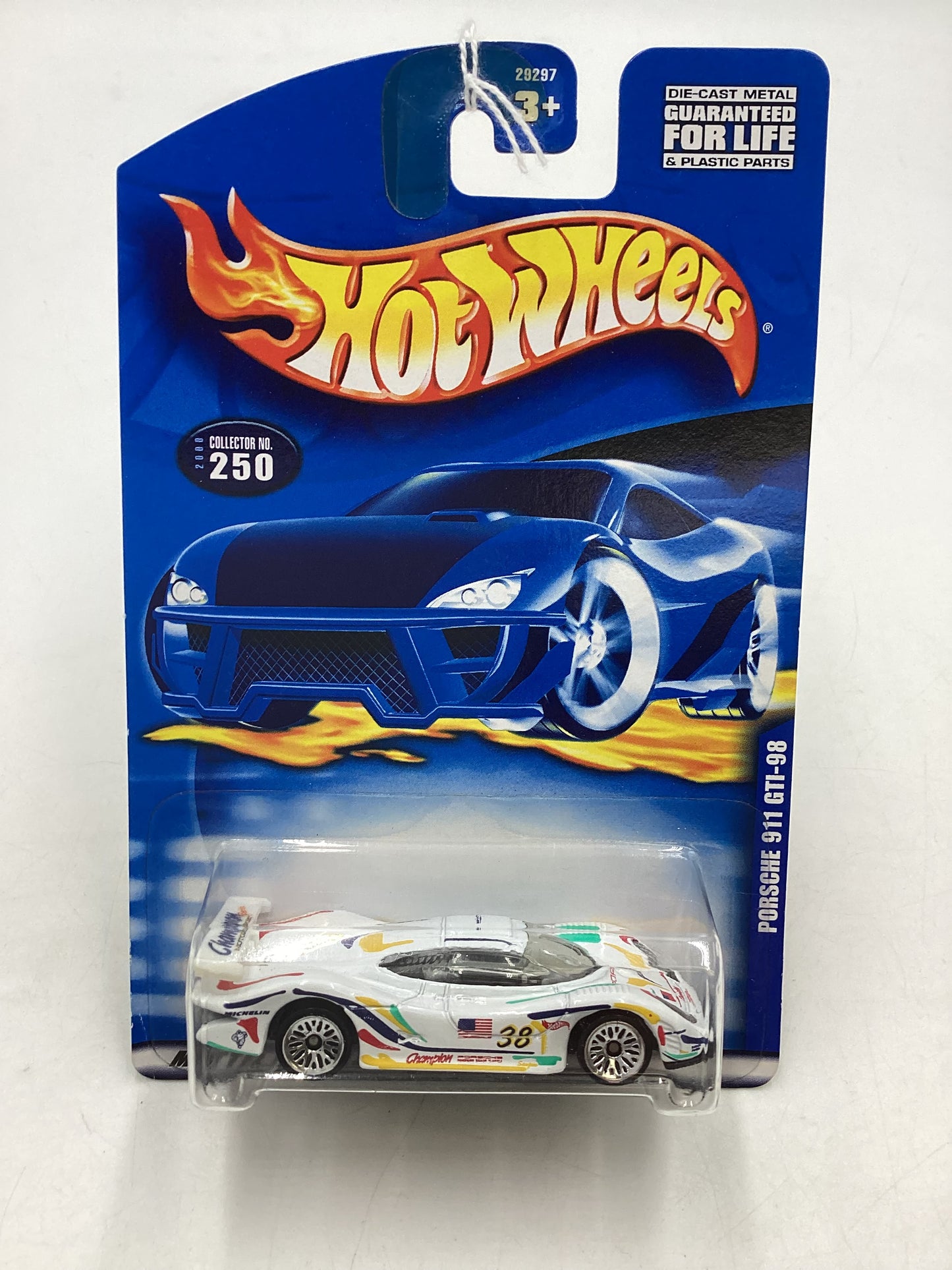 2000 Hot Wheels #250 Porsche 911 GTI-98 htf variant 99B