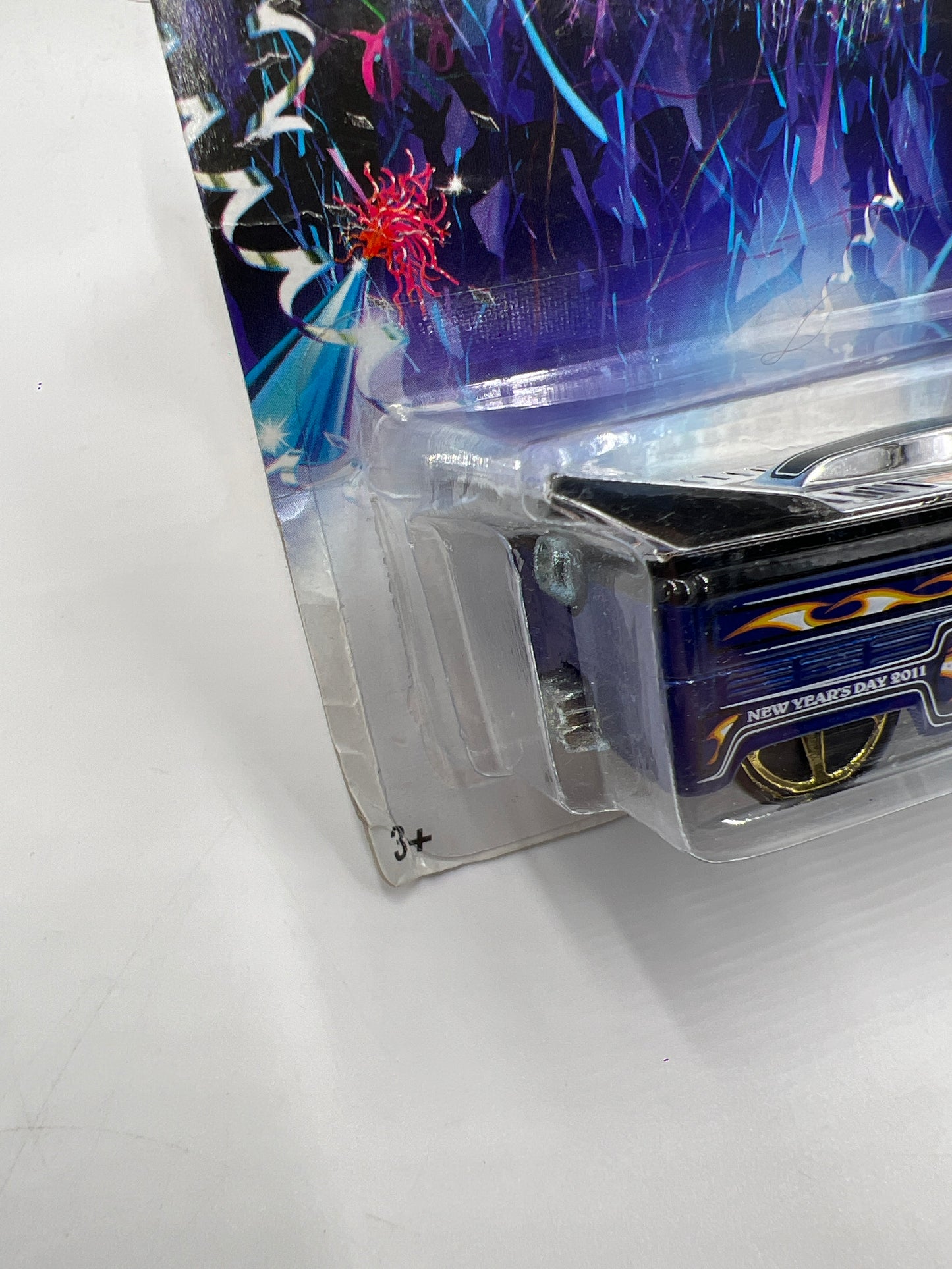 2011 Hot Wheels Happy New Year 2011 Volkswagen Drag Truck Card Not Perfect 159A