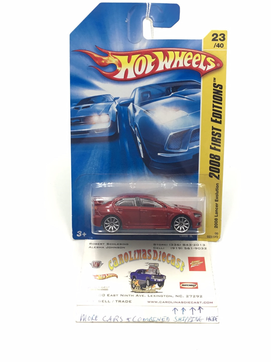 2008 Hot wheels #23 2008 Lancer Evolution