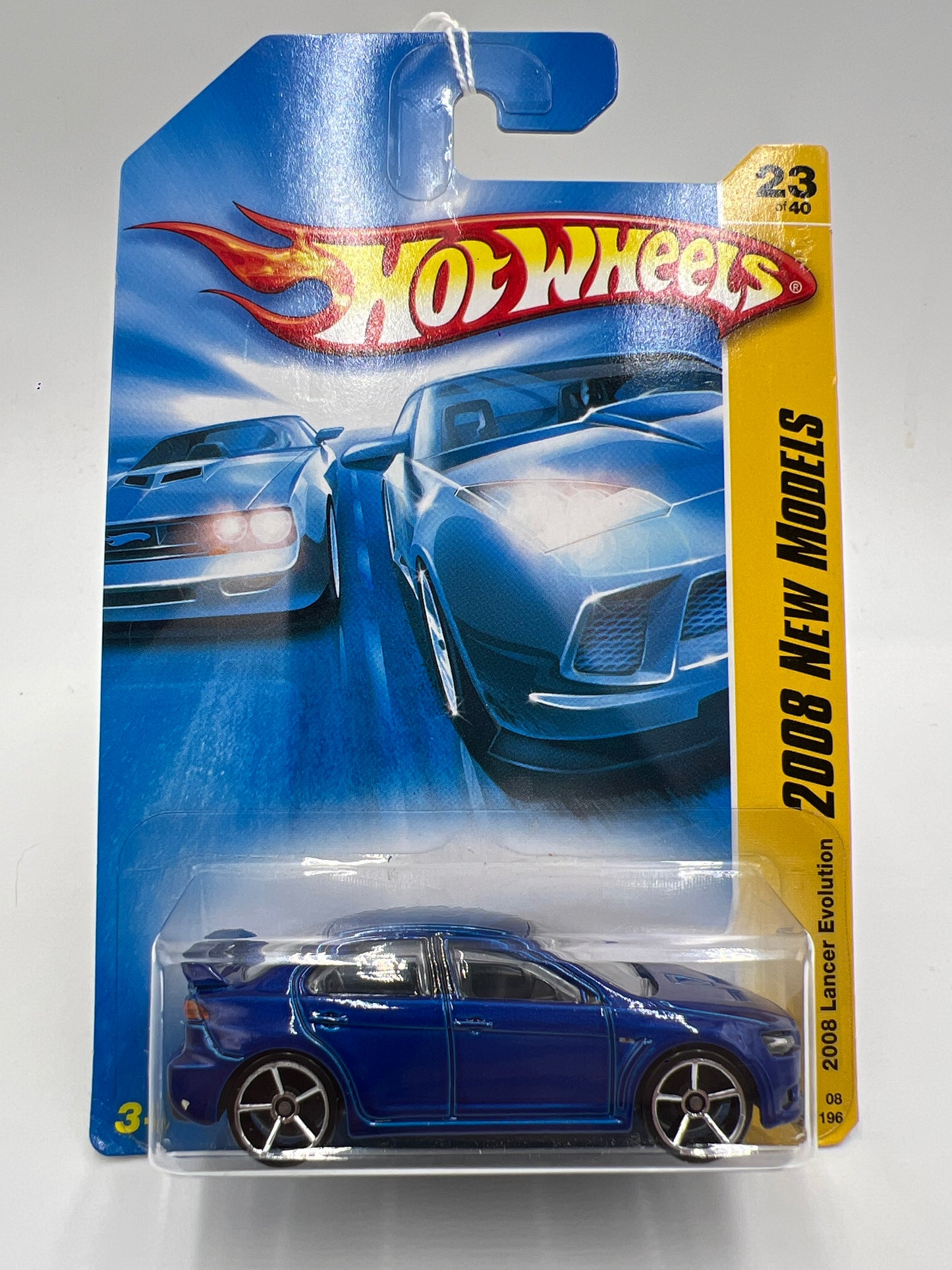 2008 Hot Wheels New Models #23 2008 Lancer Evolution Blue SR