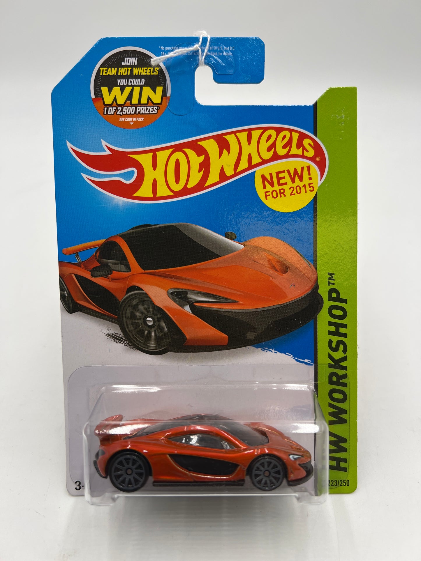 2015 Hot Wheels Workshop #223 McLaren P1 Orange 102I