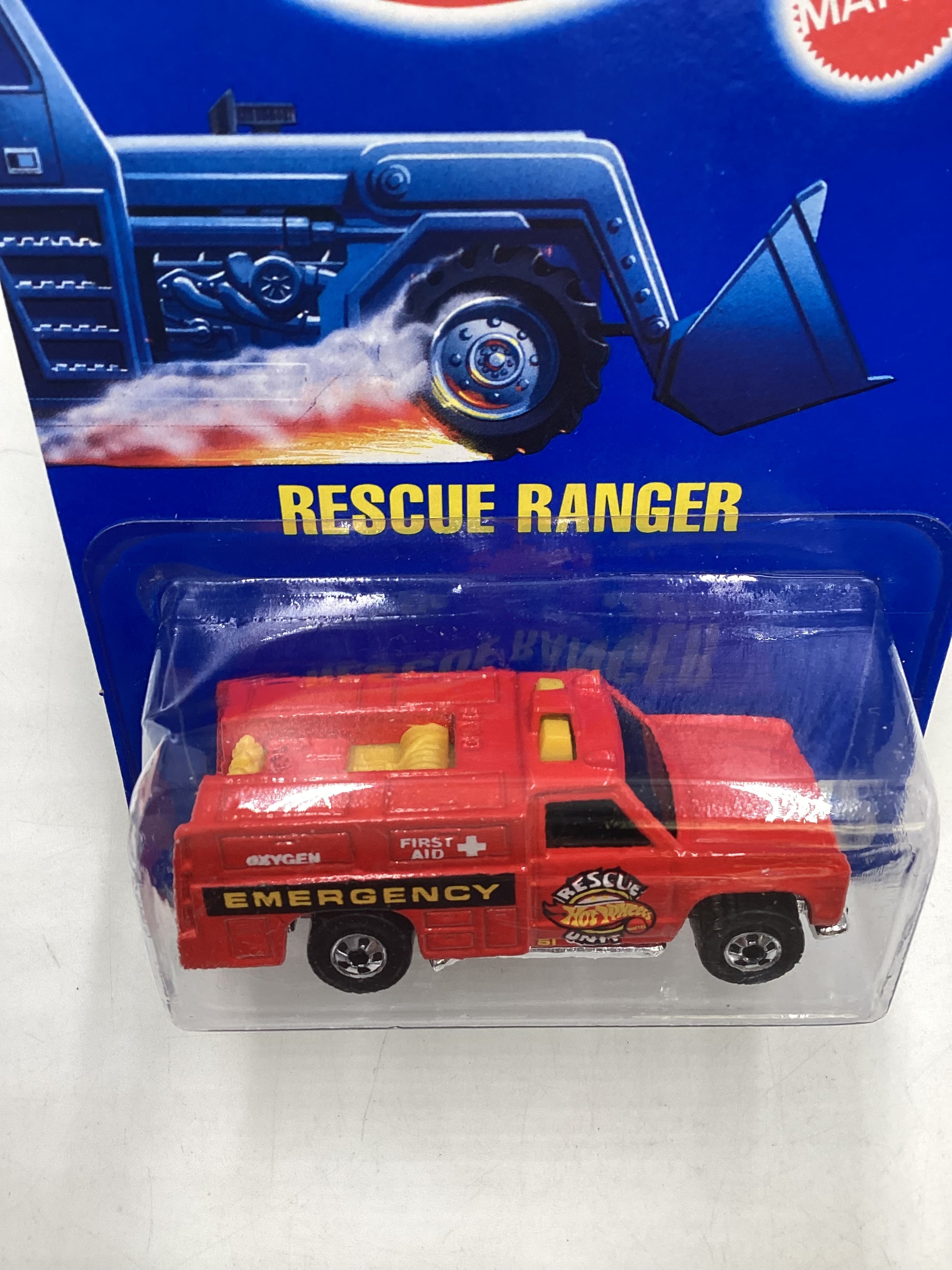 Hot Wheels Blue Card Collector No. 45 Rescue Ranger Red BW Wheels