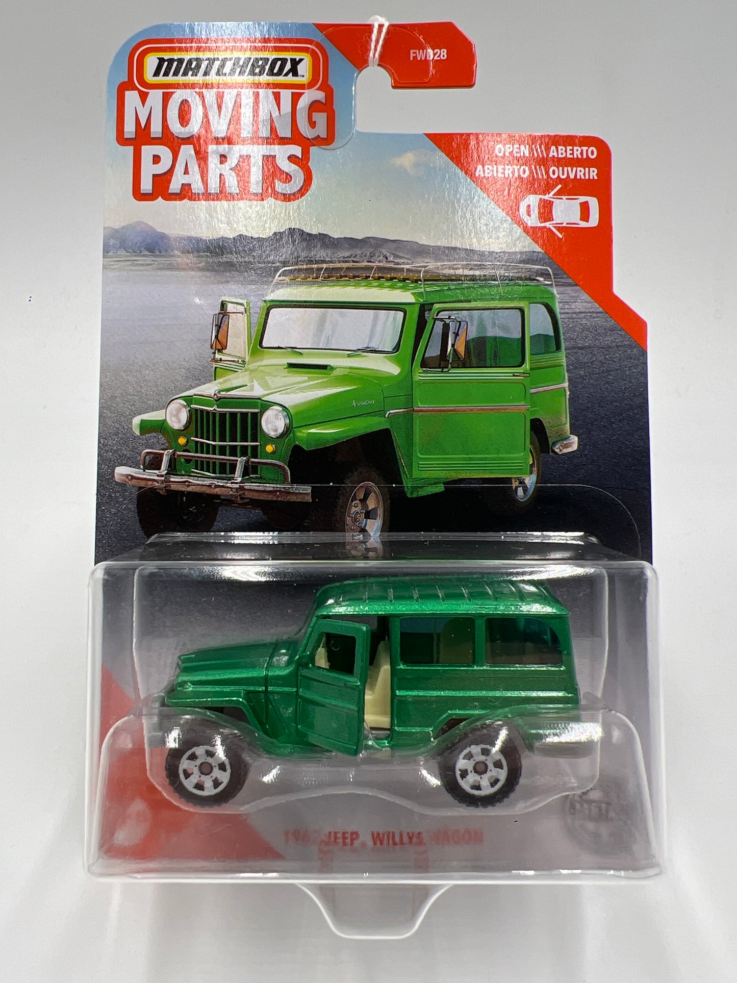 Matchbox Moving Parts 1962 Jeep Willys Wagon Green 168P