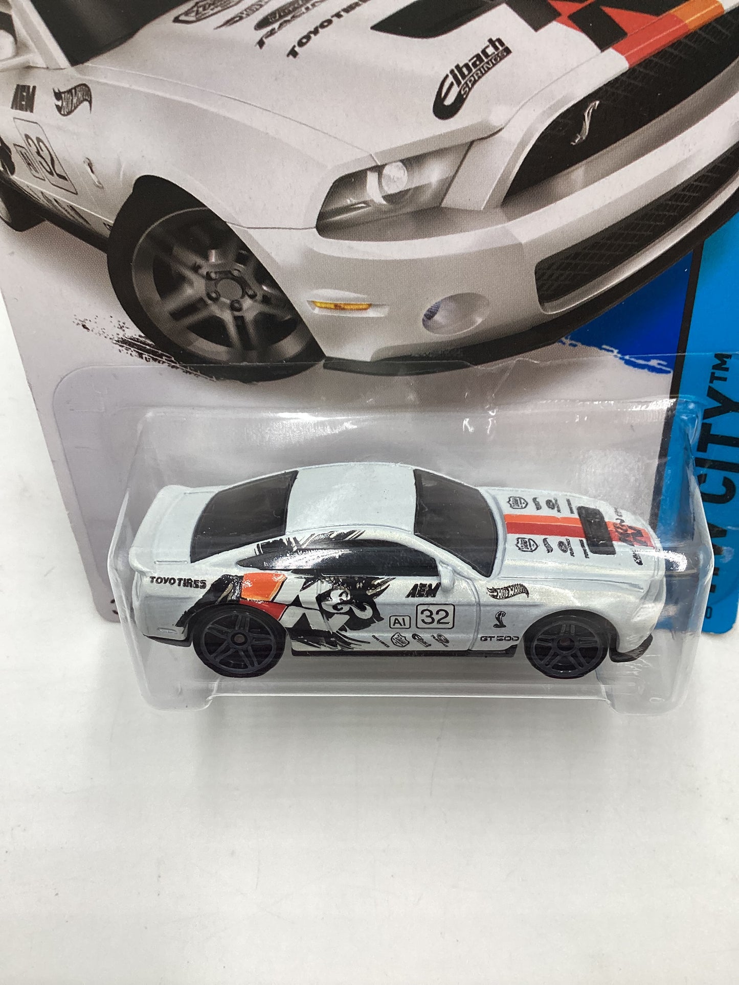 2015 Hot wheels HW City #11 10 Ford Shelby GT500 White 25C