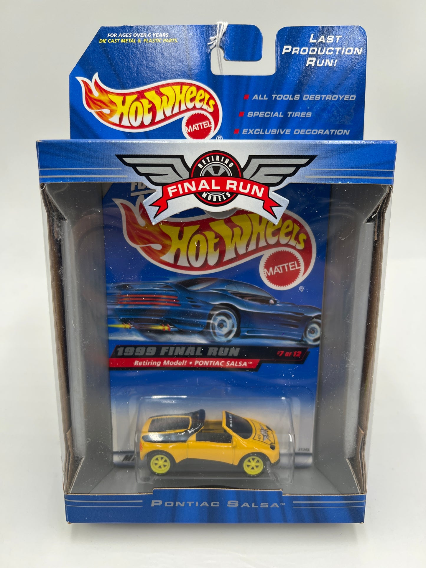 1999 Hot Wheels Final Run #7 Pontiac Salsa Yellow