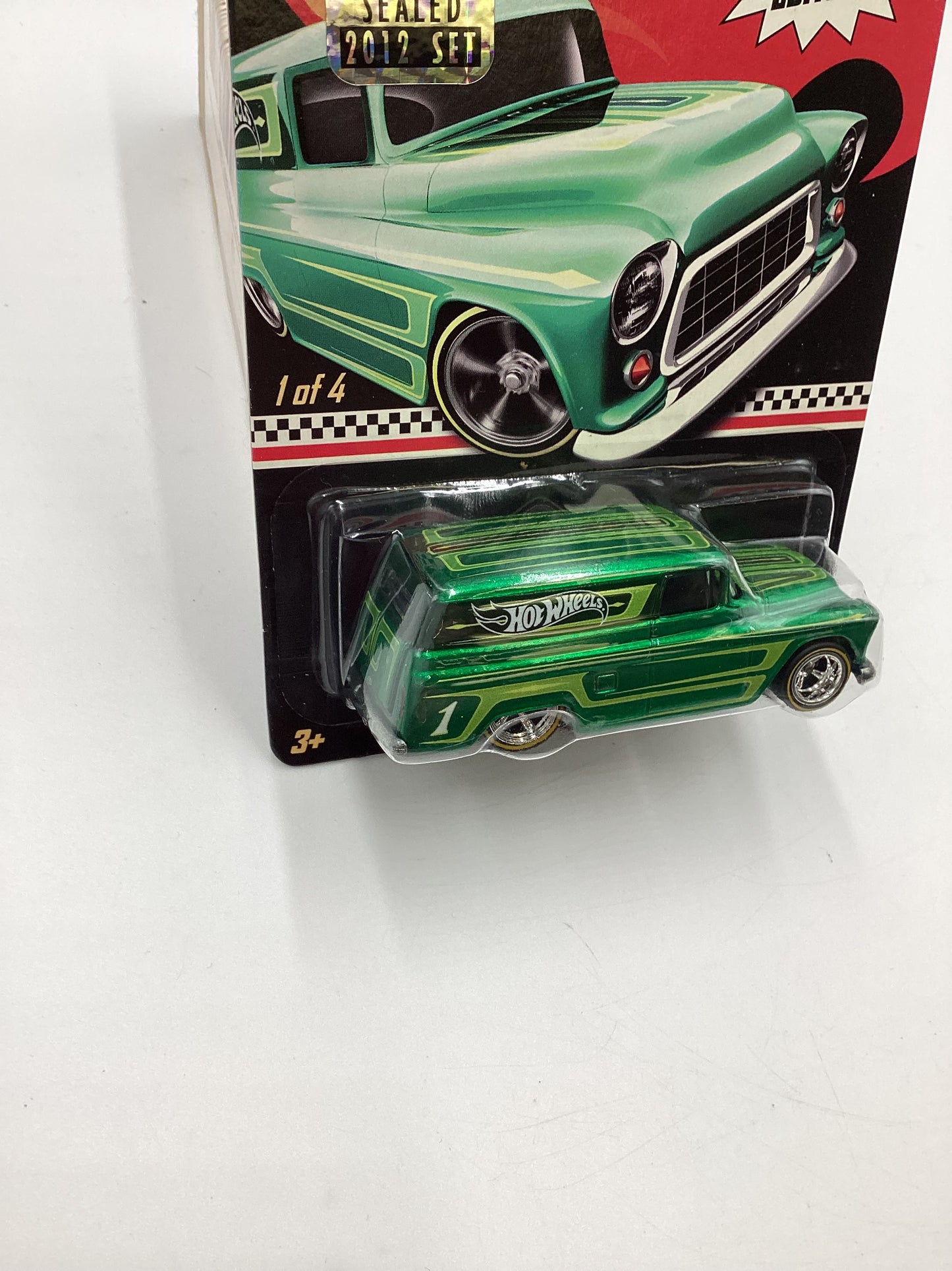 2012 Hot Wheels RLC Kmart Mail in #1 55 Chevy Panel Green Factory Sealed W/Protector