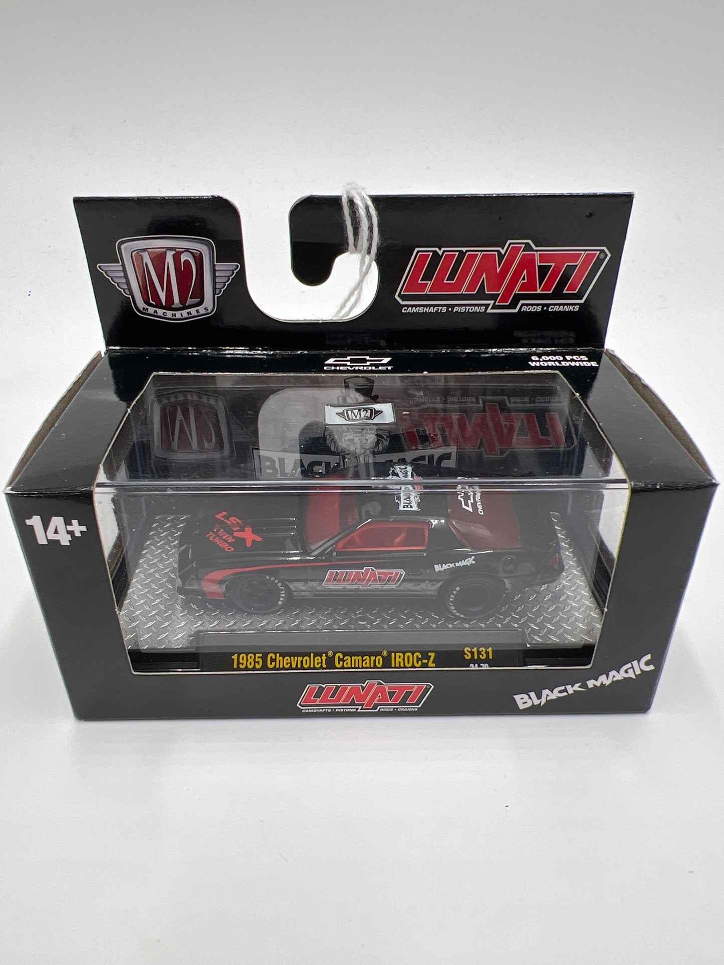 M2 Machines Target Exclusive Lunati Black Magic 1985 Chevrolet Camaro IROC-Z Black S131