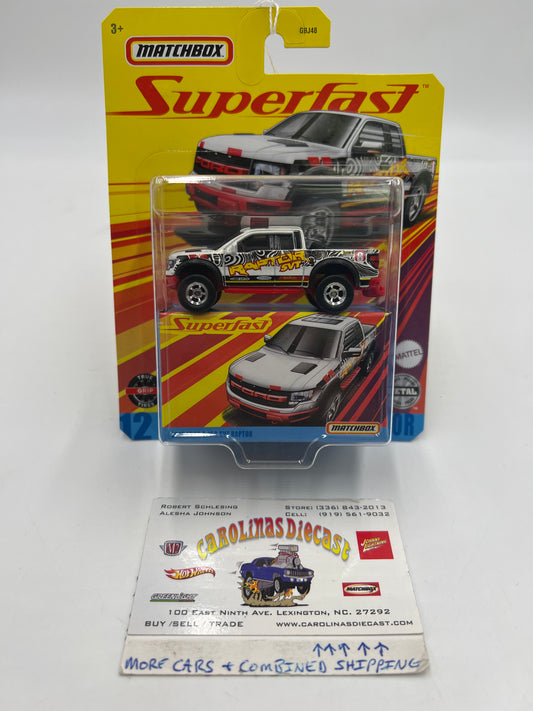 Matchbox Superfast #12 2010 Ford F-150 Raptor White 169i