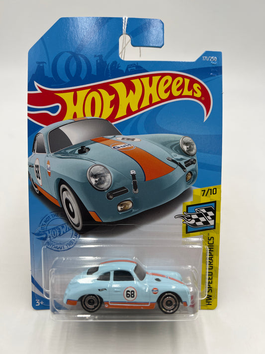 2021 Hot Wheels HW Speed Graphics #171 Porsche 356 Outlaw Gulf Blue 99E