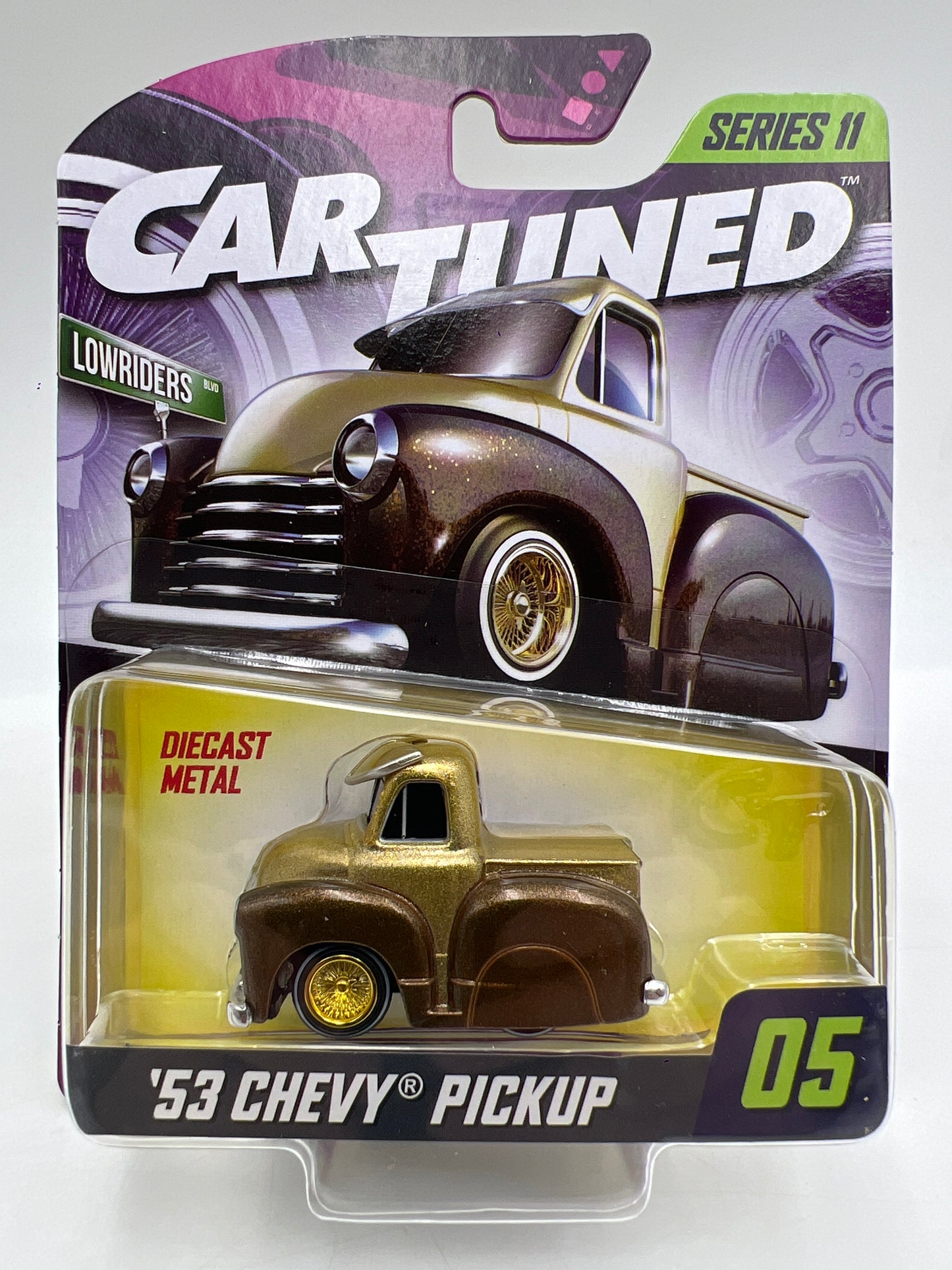 MGA Car Tuned Mainline Series 11 #5 53 Chevy Pickup Brown