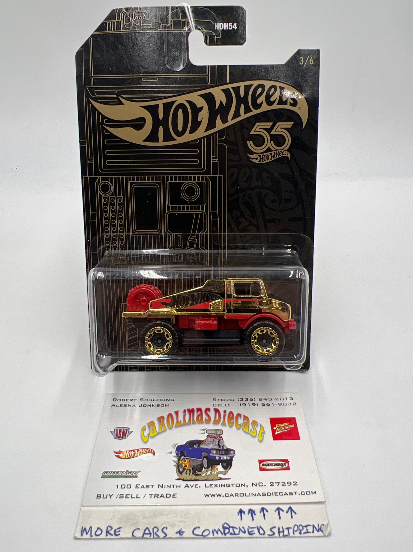 Hot Wheels 55th Anniversary Chase #3 Mercedes-Benz Unimog U 1300 L Gold SR