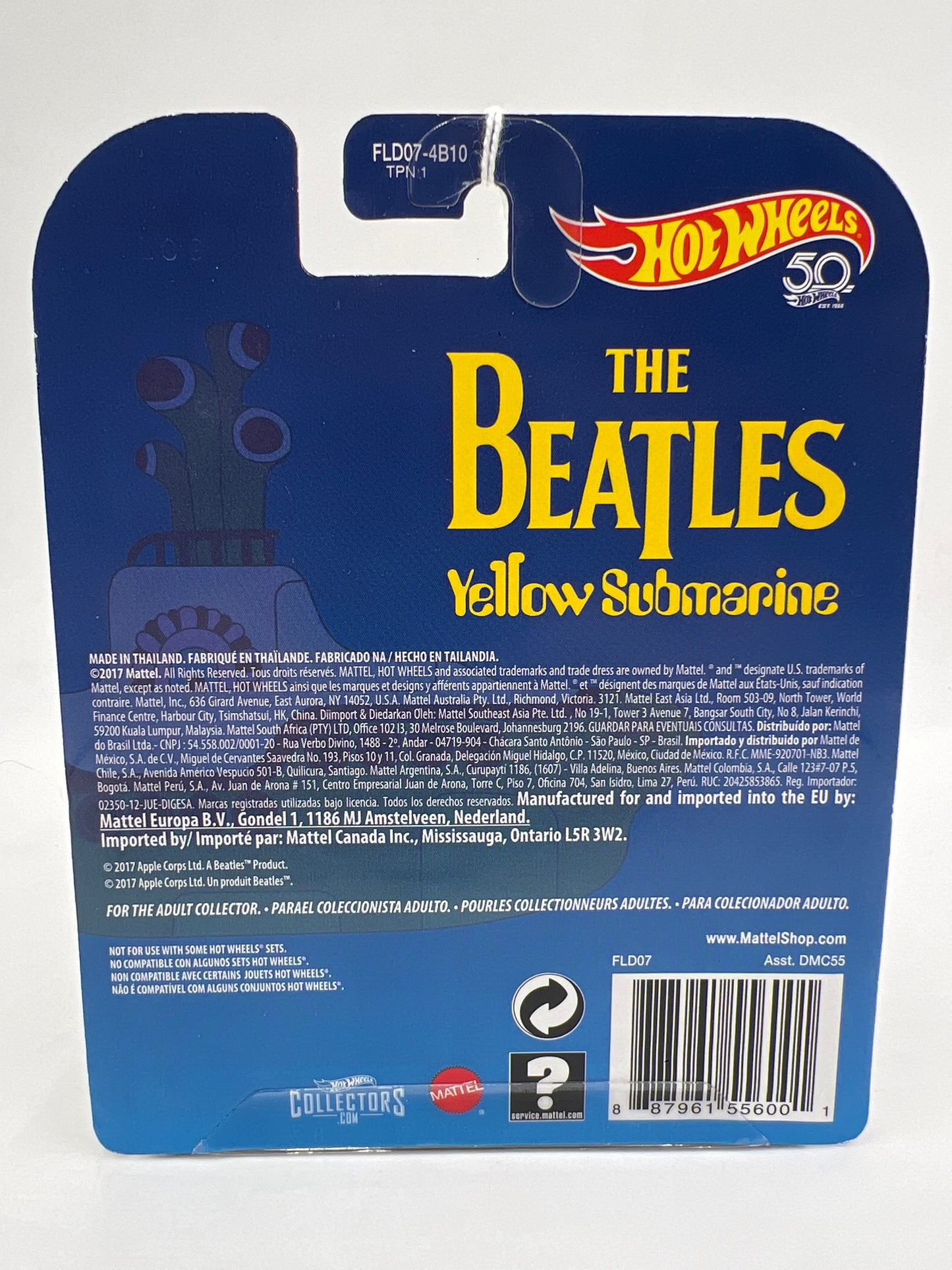 Hot Wheels Premium Retro Entertainment The Beatles Yellow Submarine