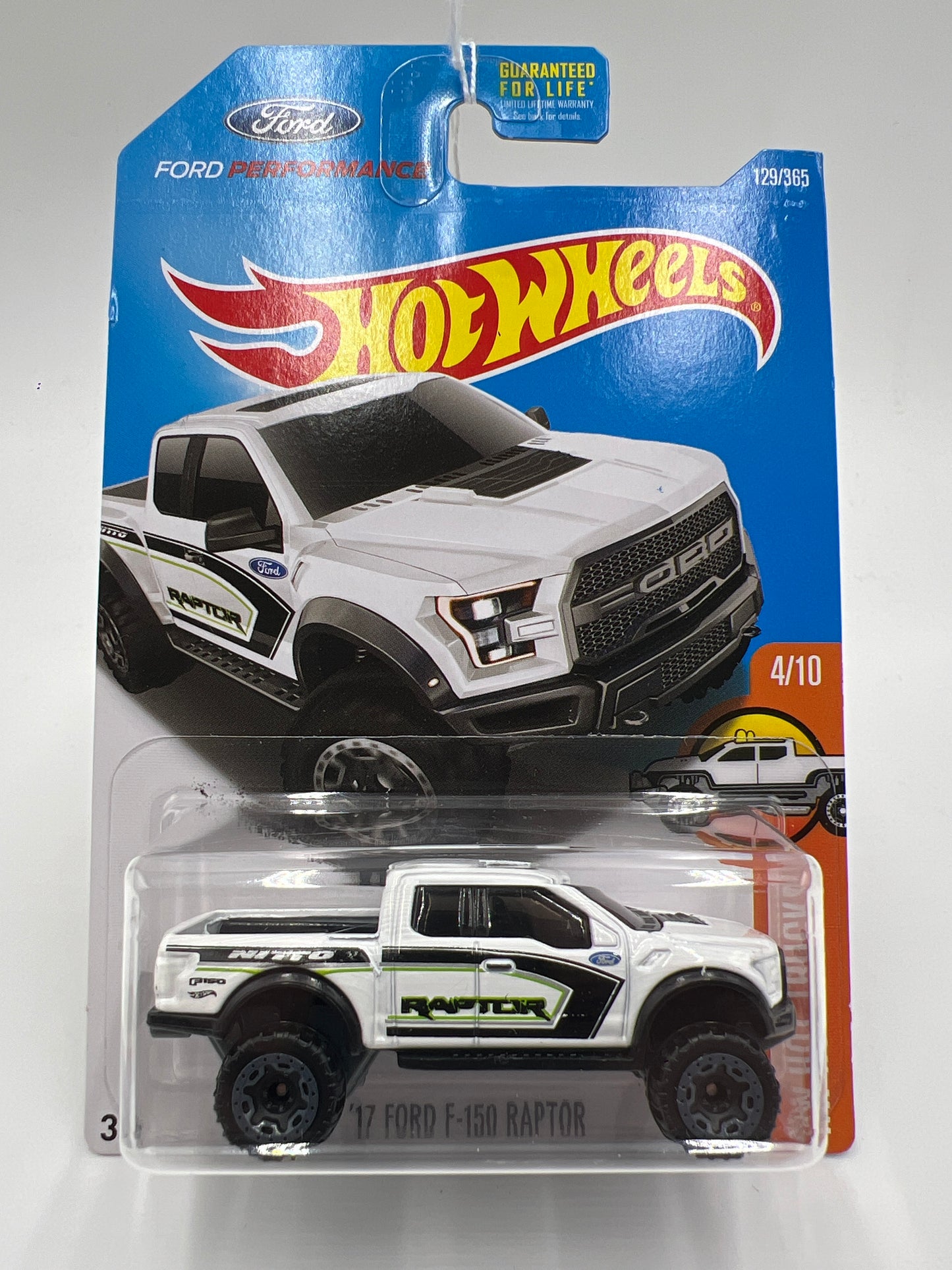 Hot Wheels Hot Trucks #129 17 Ford F-150 Raptor White 34B