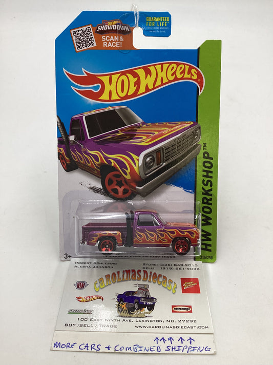 2015 Hot Wheels Workshop #215 78 Dodge Li’l Red Express Truck 47C