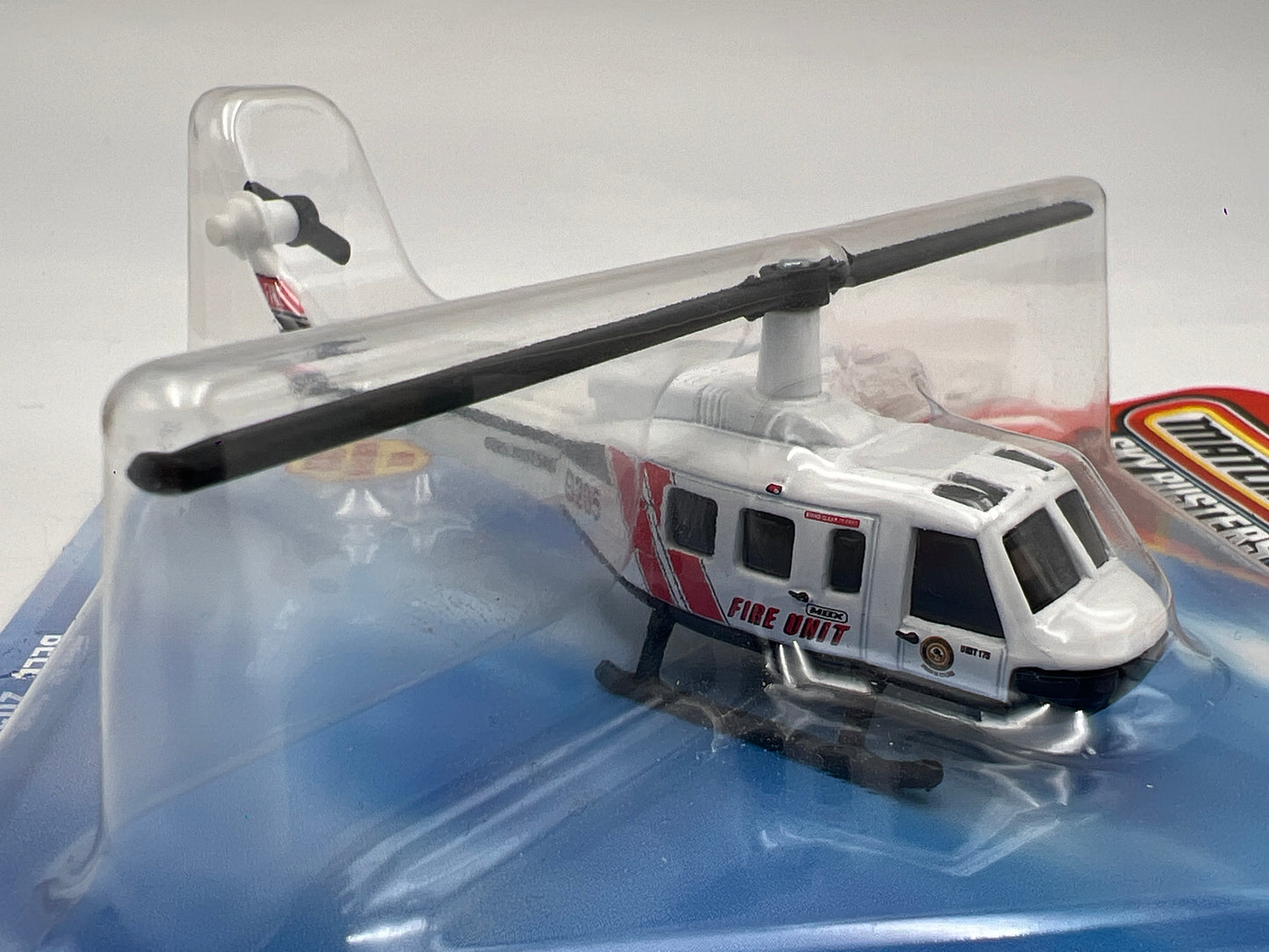 2026 Matchbox Sky Busters #1 Bell 205 Helicopter Fire Unit White