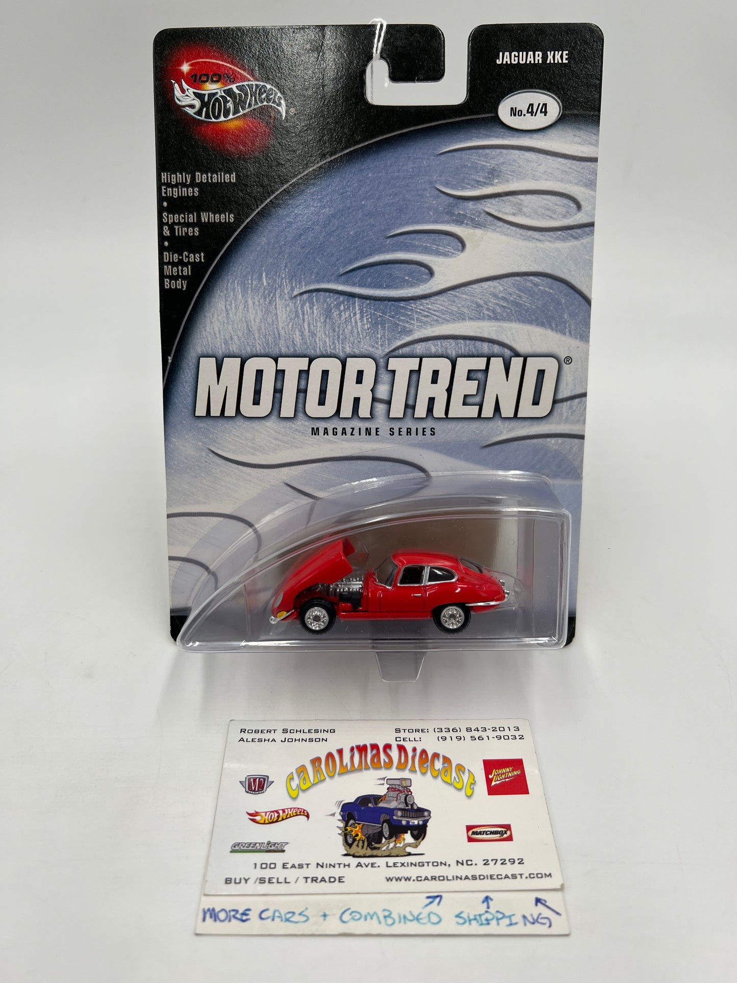 Hot Wheels Premium 100% Motor Trend #4 Jaguar XKE Red