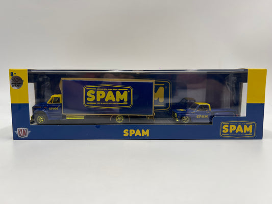 M2 Machines Auto Haulers CHASE Spam 1968 Chevrolet C60 Truck & 1979 Chevrolet Silverado Stepside R55