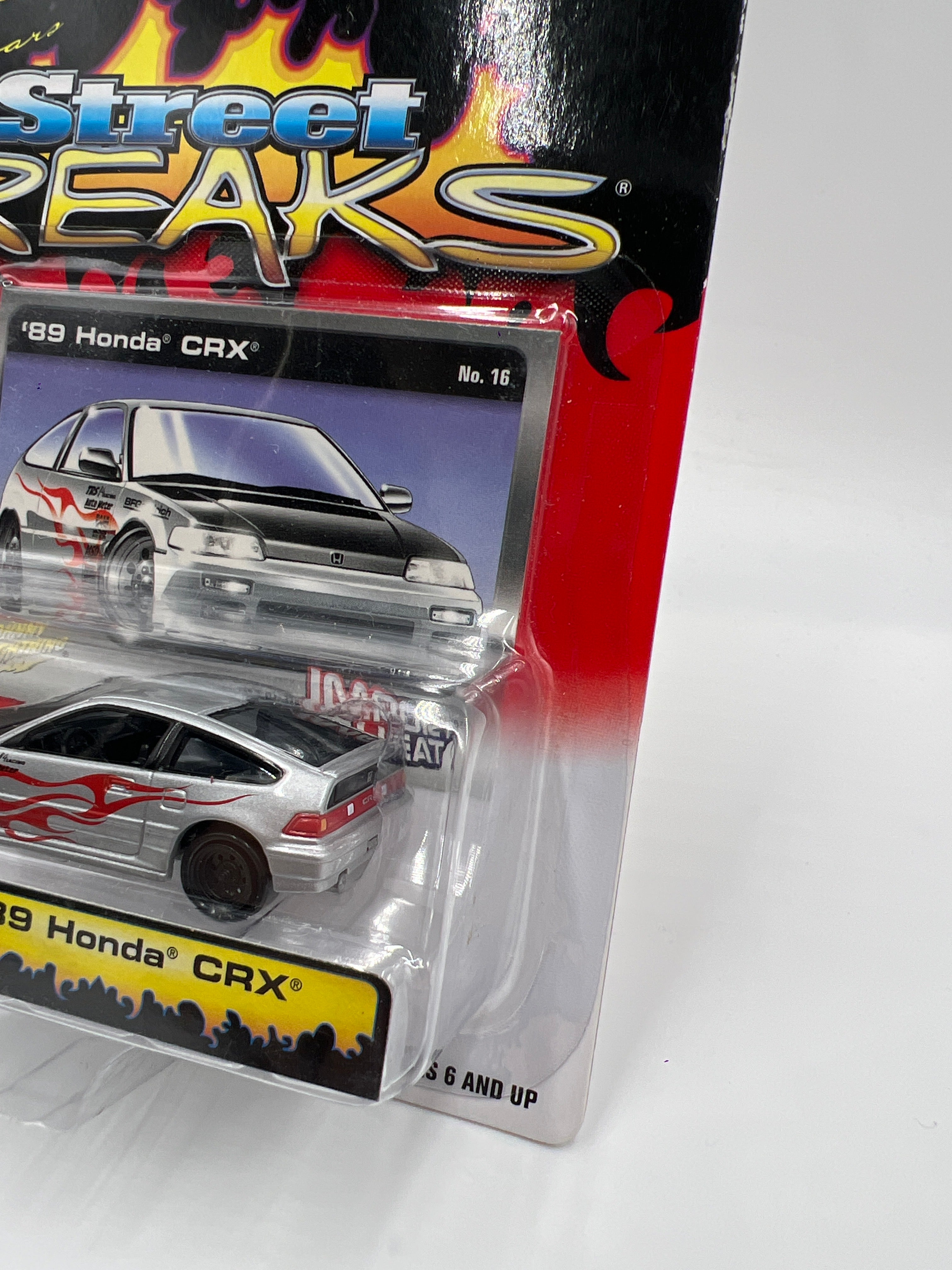 Johnny Lightning Street Freaks Import Heat #16 89 Honda CRX Silver
