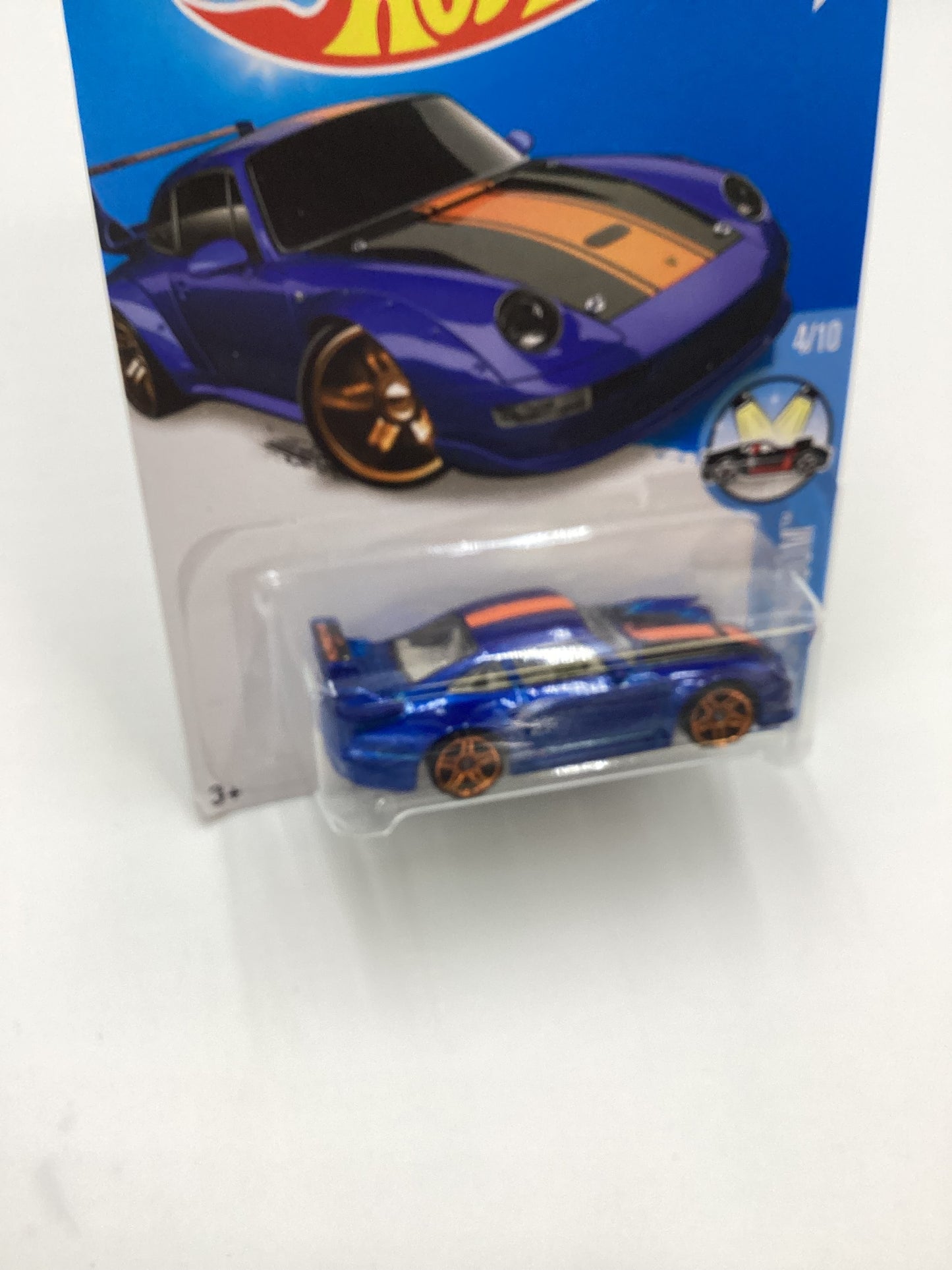 2016 Hot Wheels #114 Porsche 993 GT2 Blue Half Cage