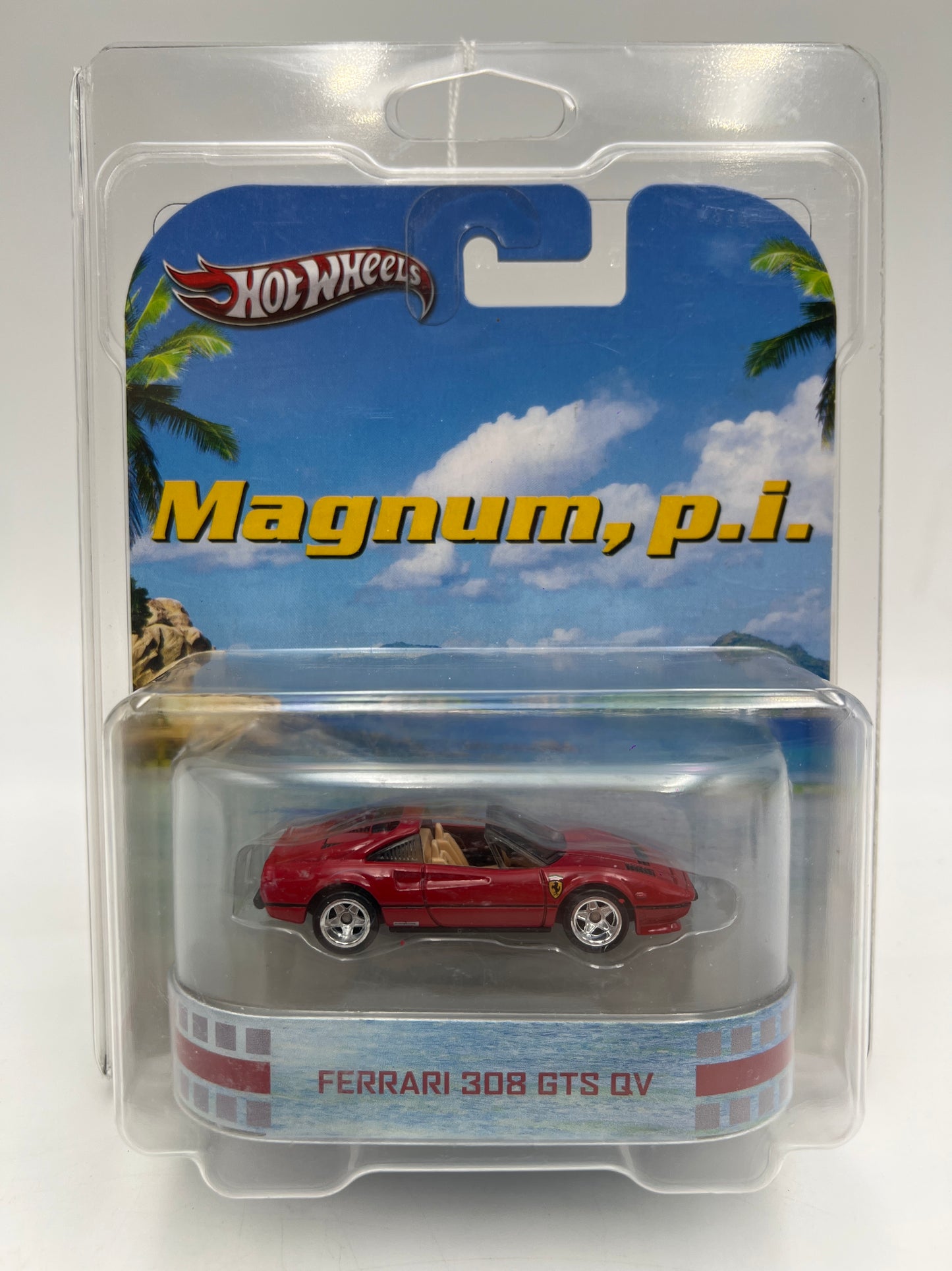 Hot Wheels Retro Entertainment Magnum PI Ferrari 308 GTS QV W/Protector Blister Not Perfect