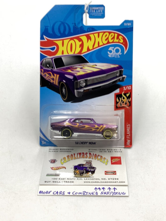 2018 Hot Wheels #32 68 Chevy Nova purple 4B