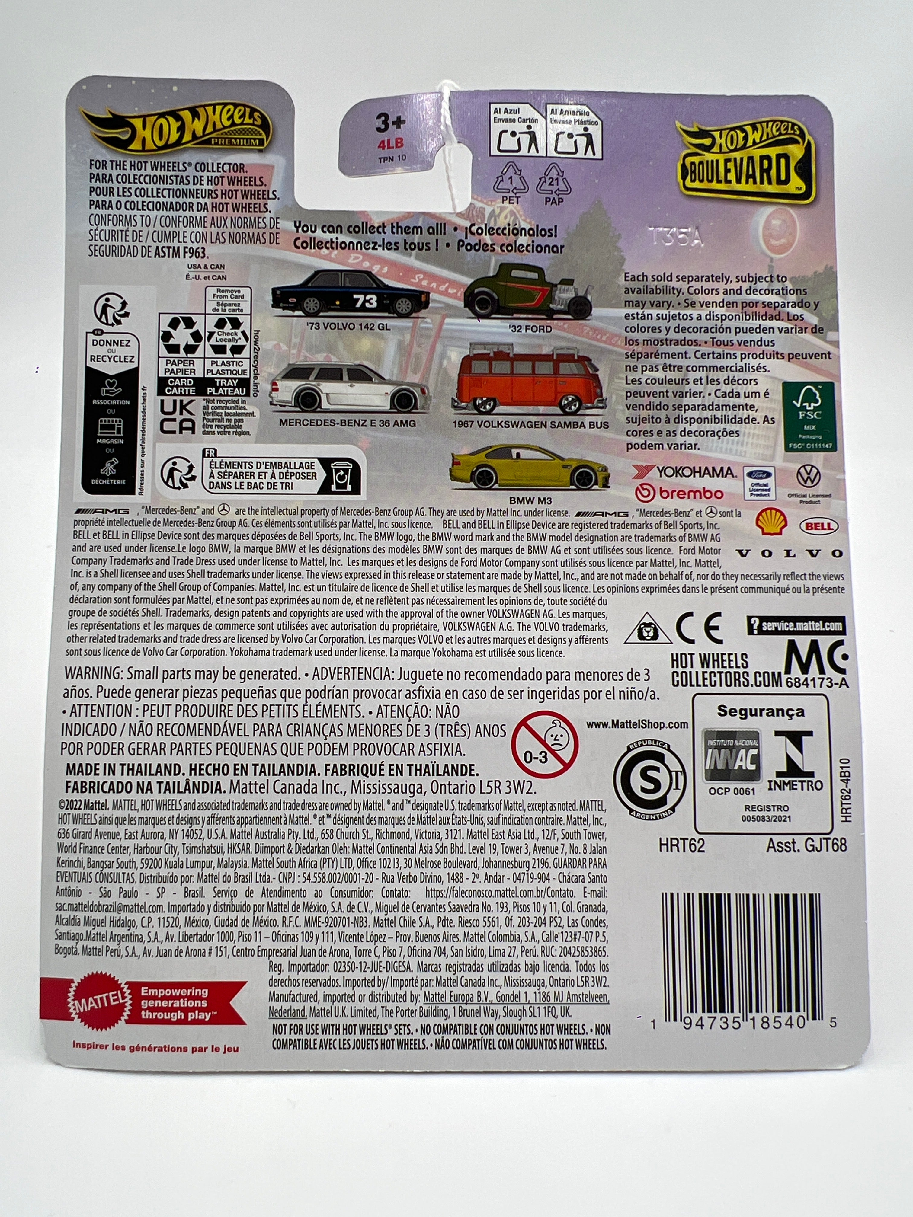 2024 Hot Wheels Premium Boulevard #114 1967 Volkswagen Samba Bus