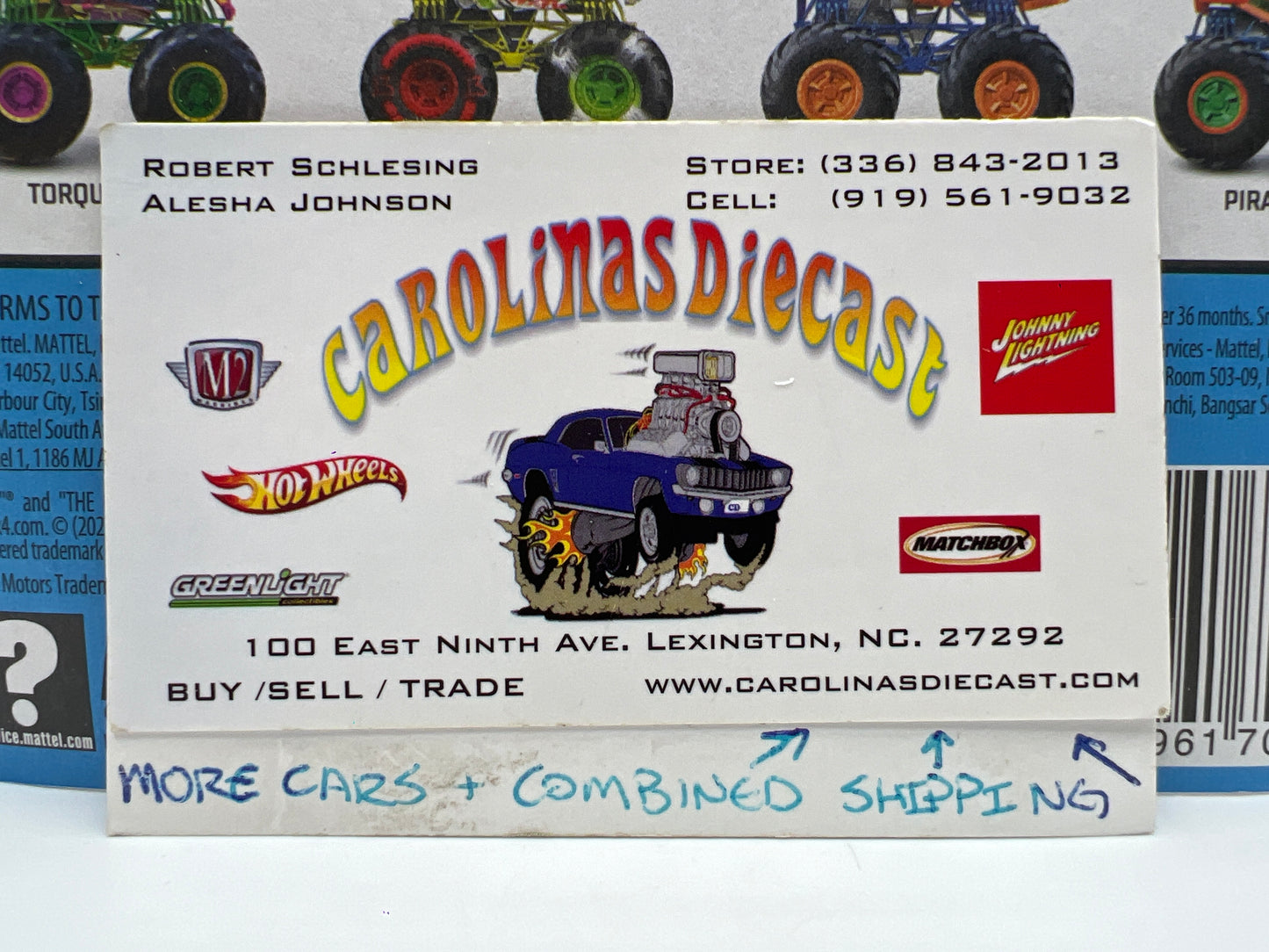 Hot Wheels Monster Trucks Crash Legends #2 Rodger Dodger Blue 129F