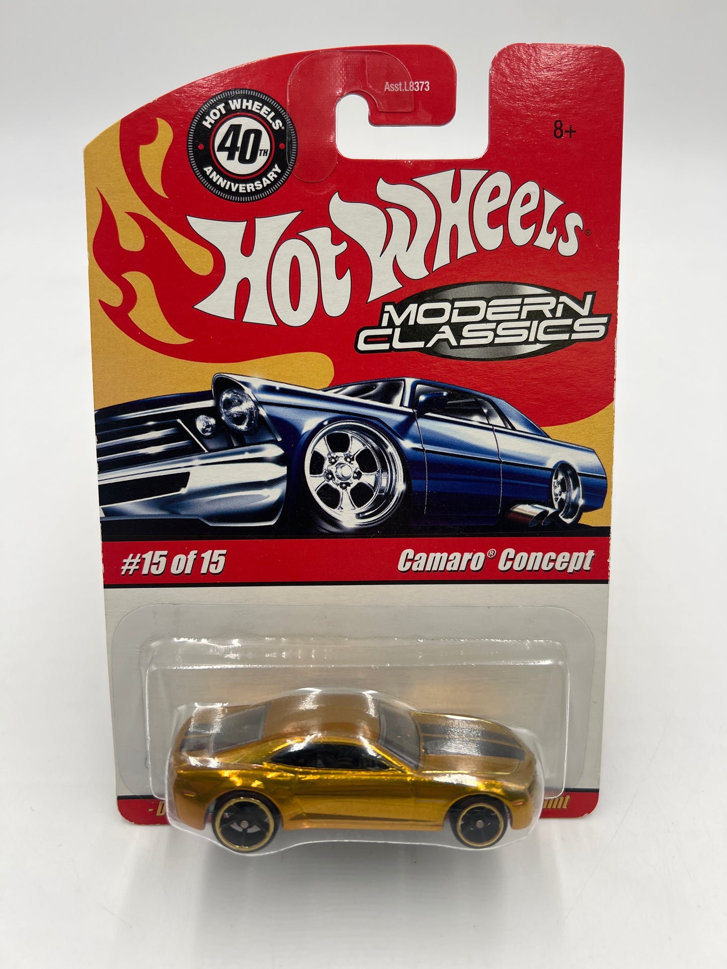 Hot Wheels Modern Classics #15 Camaro Concept Gold W/Protector