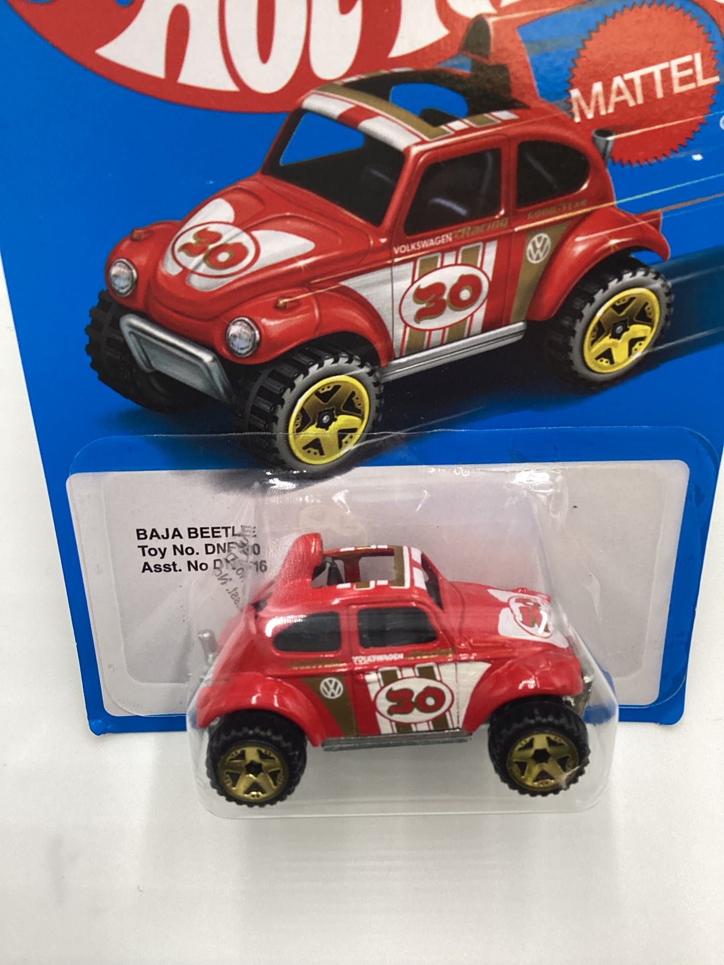 2016 Hot Wheels Target Heritage Retro DNF30 Baja Beetle Red 160A