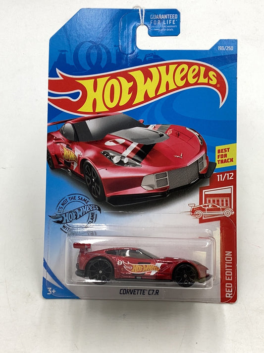 2019 hot wheels #193 Corvette C7.R Red Edition 146C