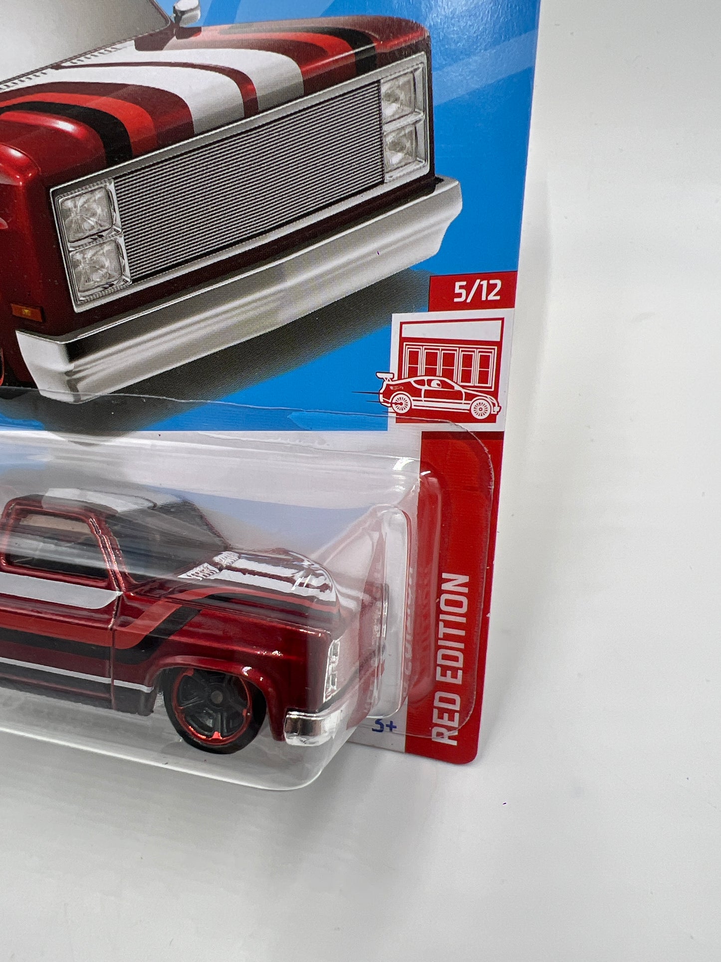 Hot Wheels Target Exclusive Red Edition #114 83 Chevy Silverado Red W/Protector