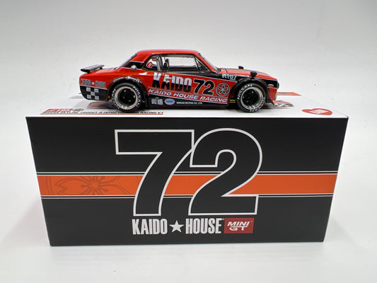 Mini GT Kaido House #195 Nissan Skyline 2000GT-R KPGC 10 Kaido Racing V1 Orange