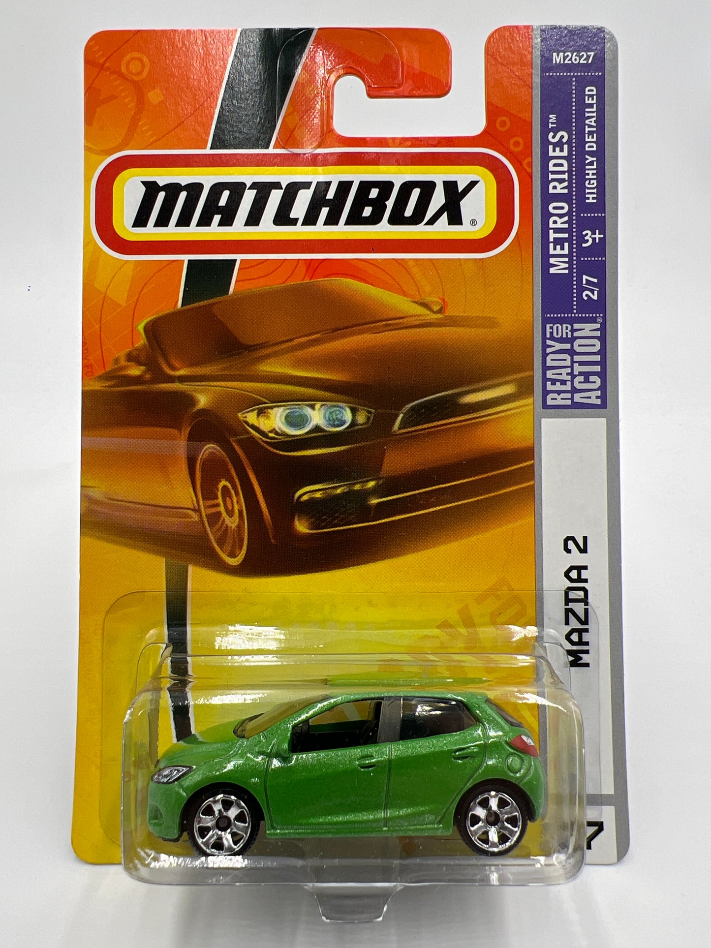 Matchbox #27 Metro Rides Mazda 2 Green W/Protector